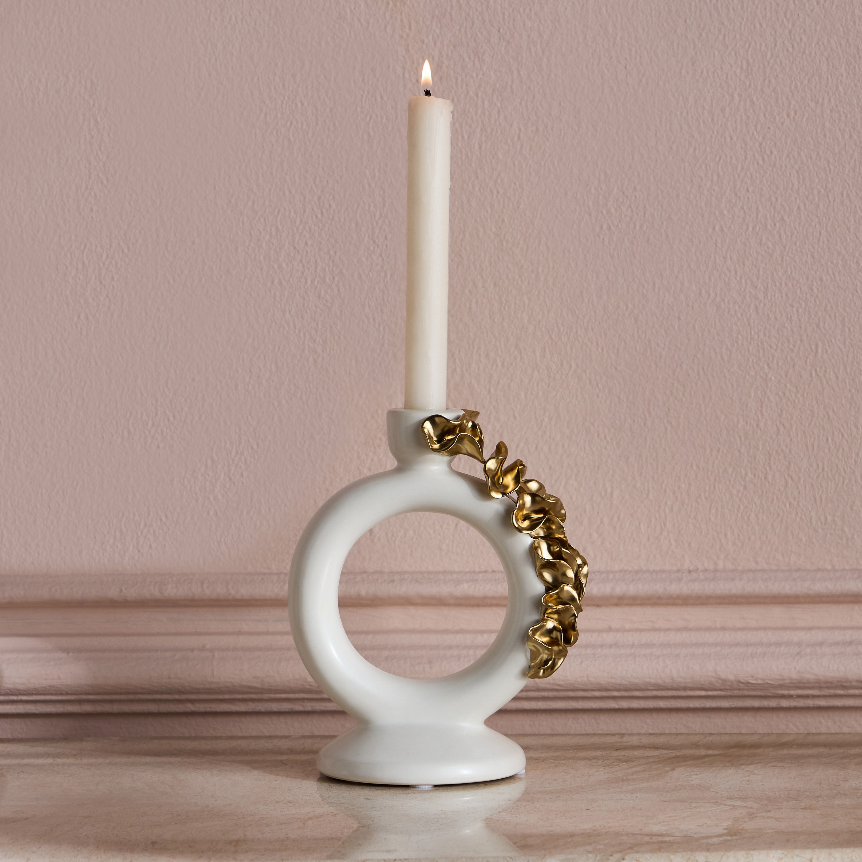 Lotus Taper Candleholder-household-decor-candleholdersandlanterns-image-2
