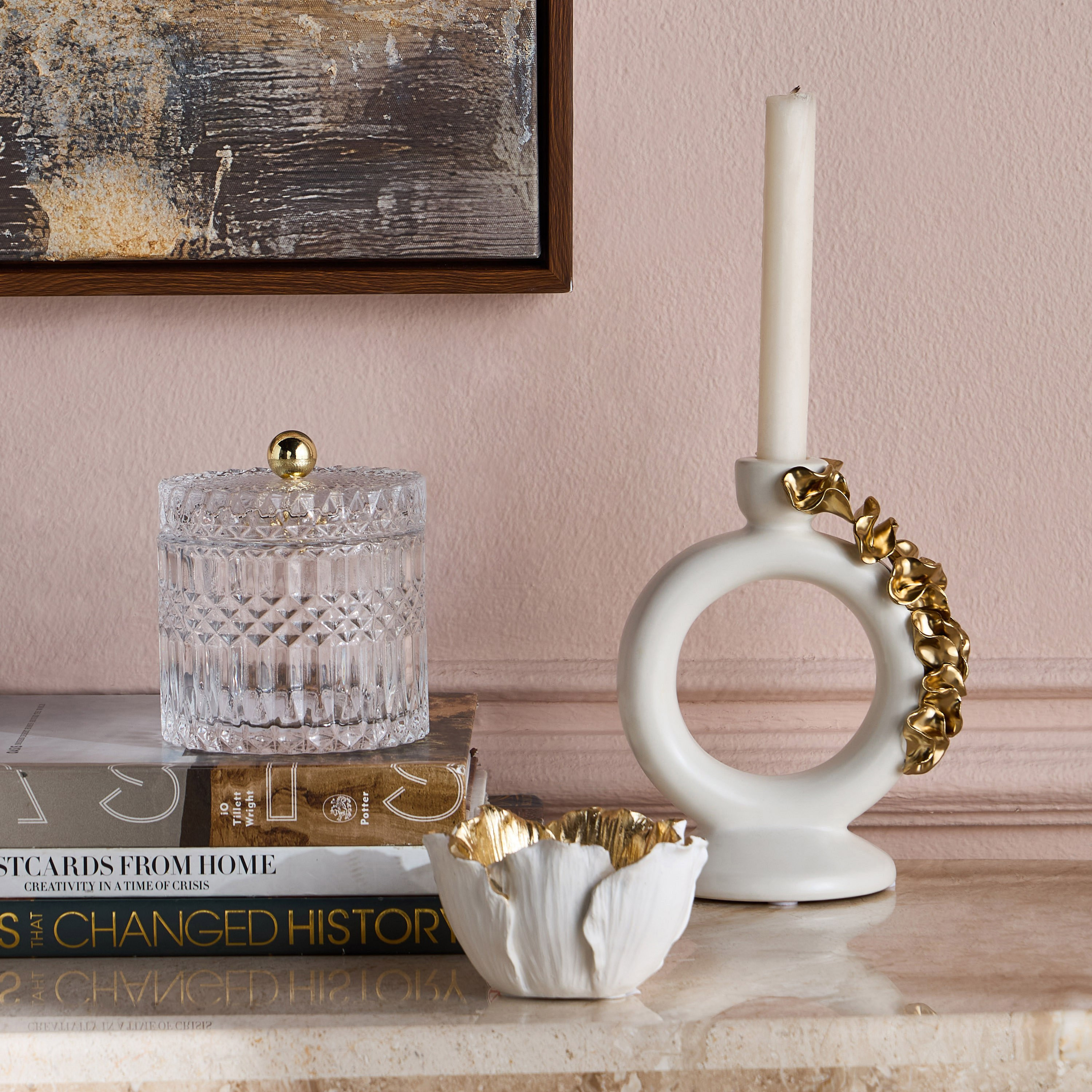 Lotus Taper Candleholder-household-decor-candleholdersandlanterns-image-5