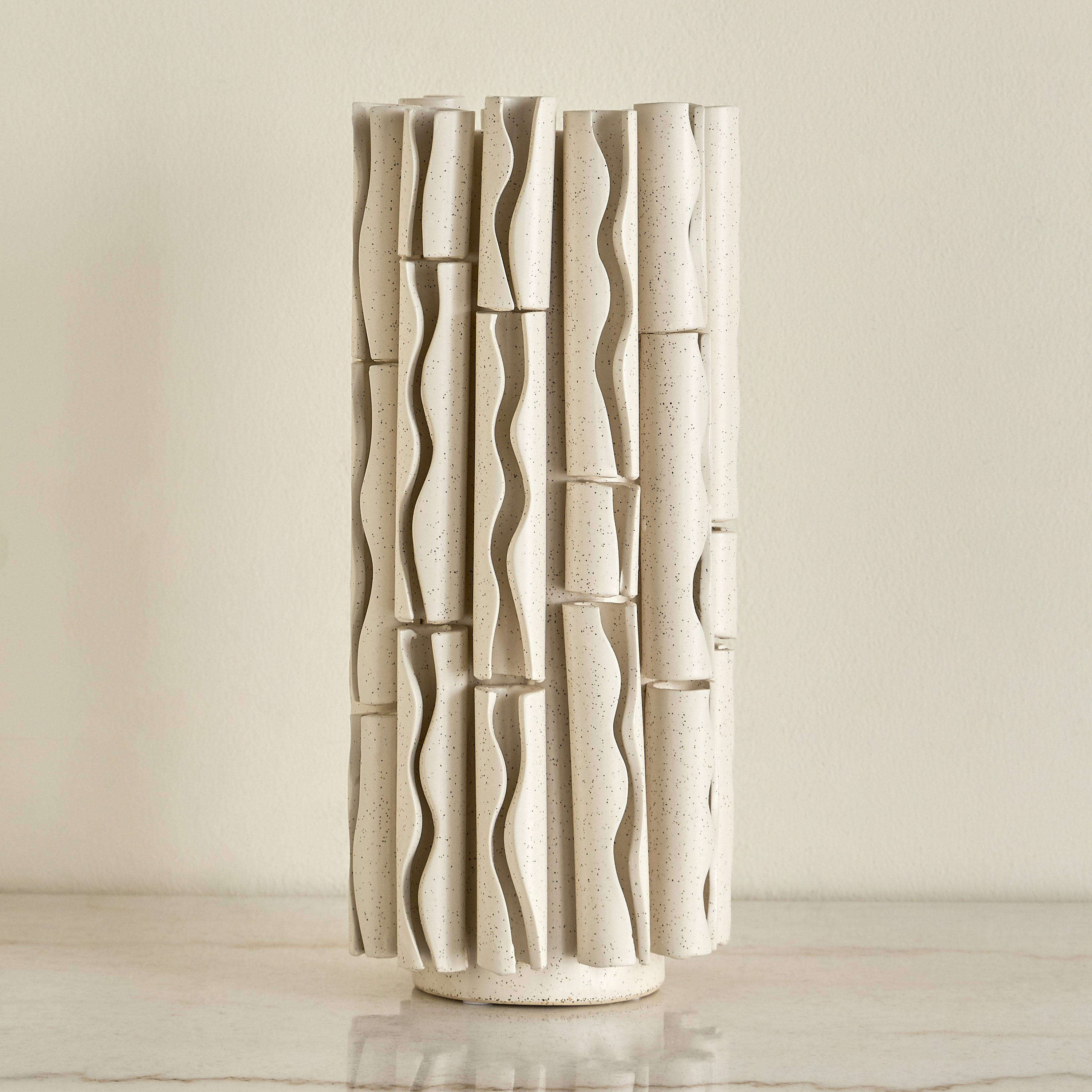 مزهرية سيراميك - ليورا - 37 سم-household-decor-vasesandbowls-image-1