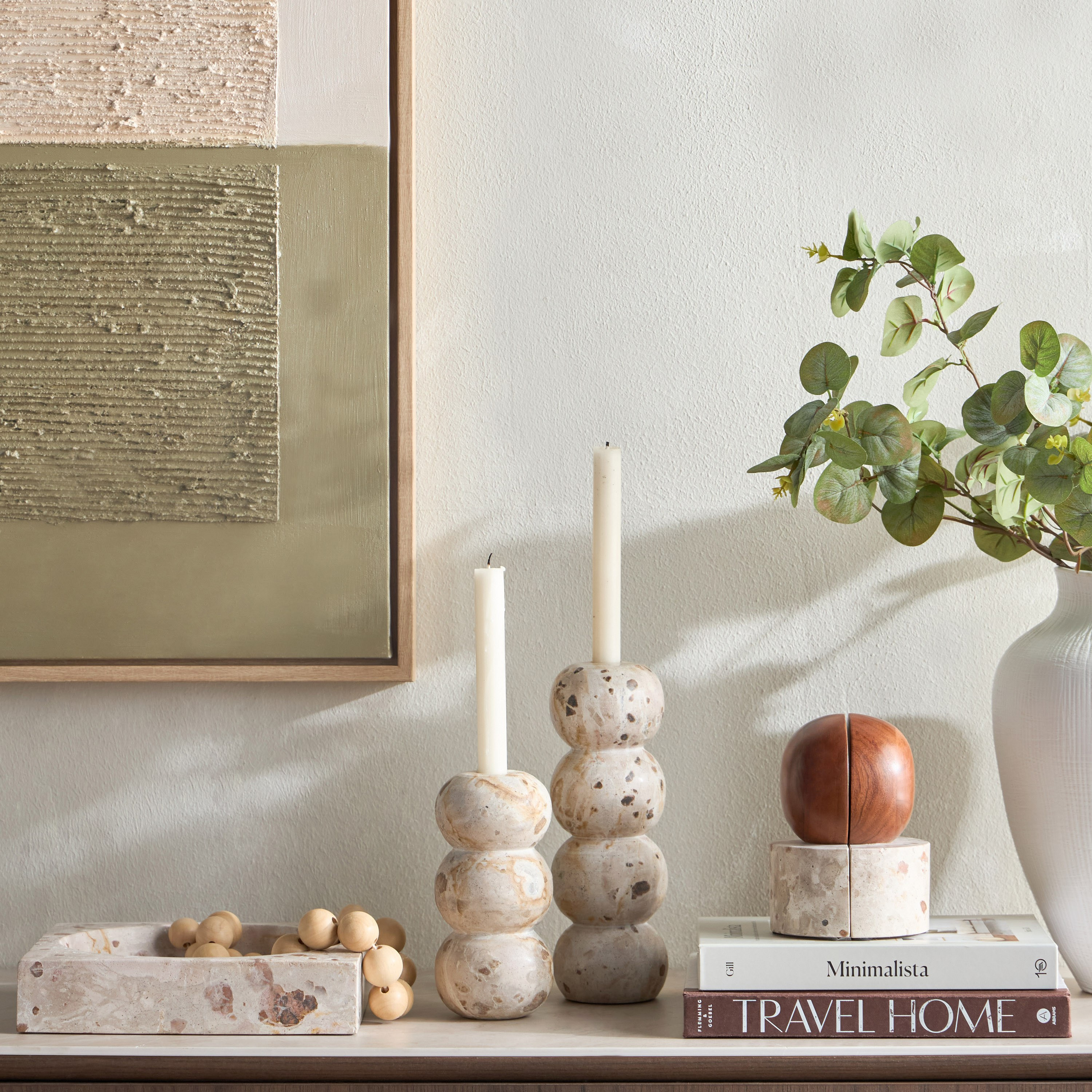 وعاء ديكور رخام - رها - 20 سم-household-decor-vasesandbowls-image-3