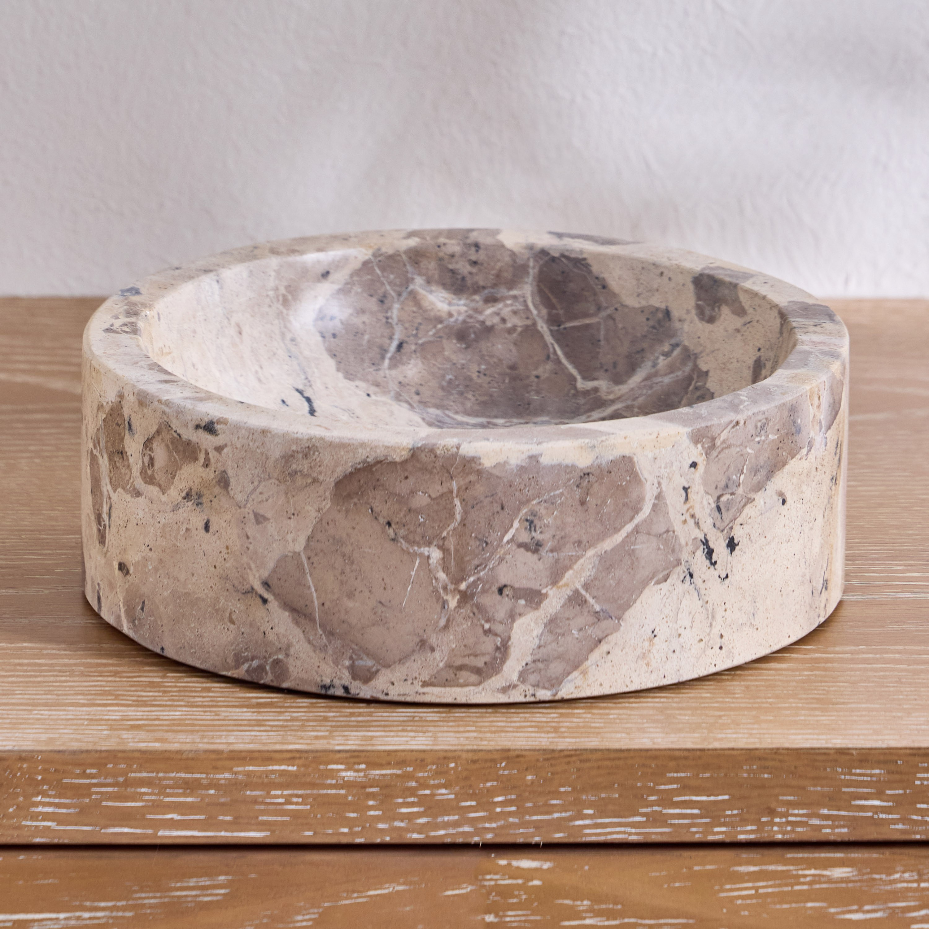 Raha Marble Decorative Bowl - 20 cm-household-decor-vasesandbowls-image-1