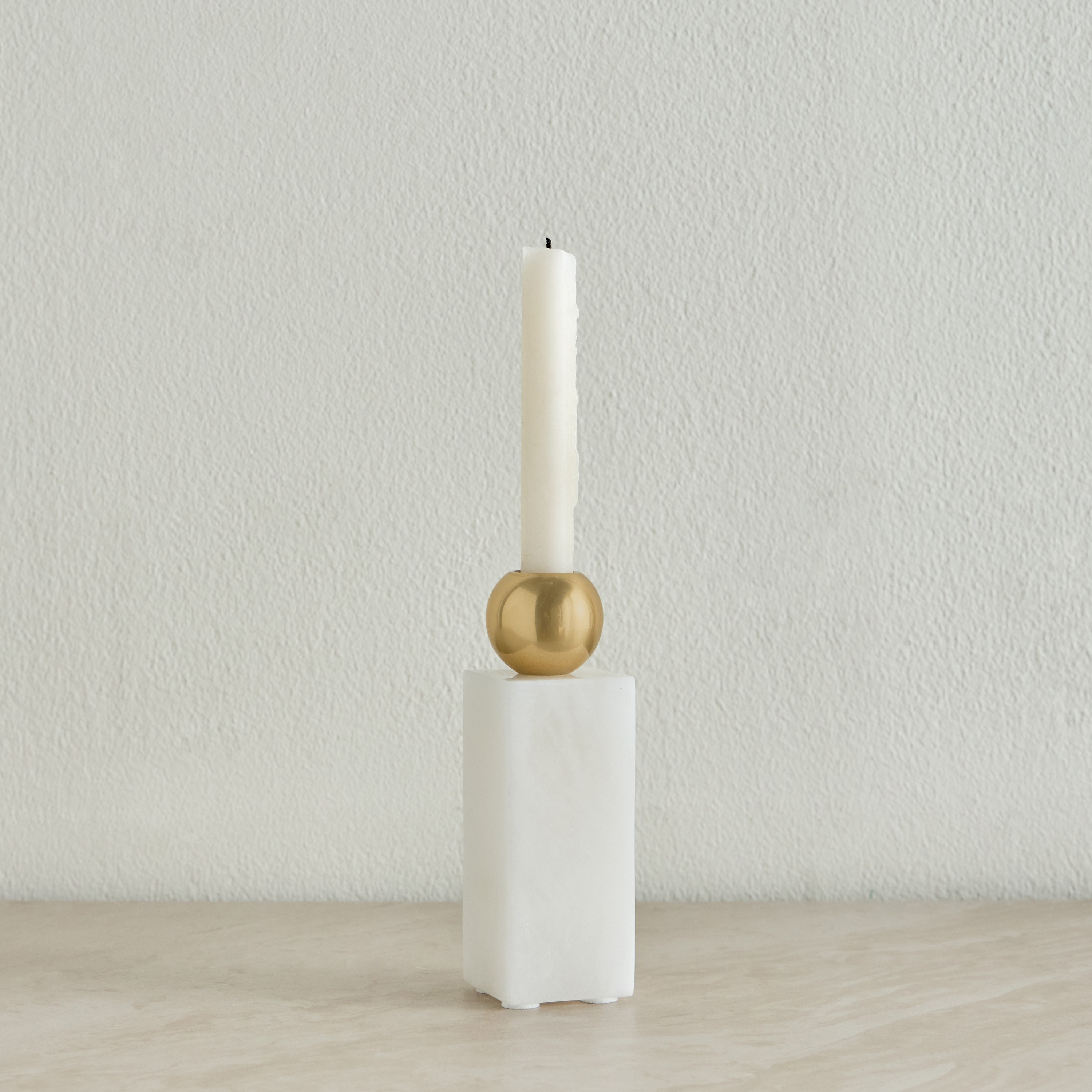 Huda Alabastar Taper Candleholder-household-decor-candleholdersandlanterns-image-1