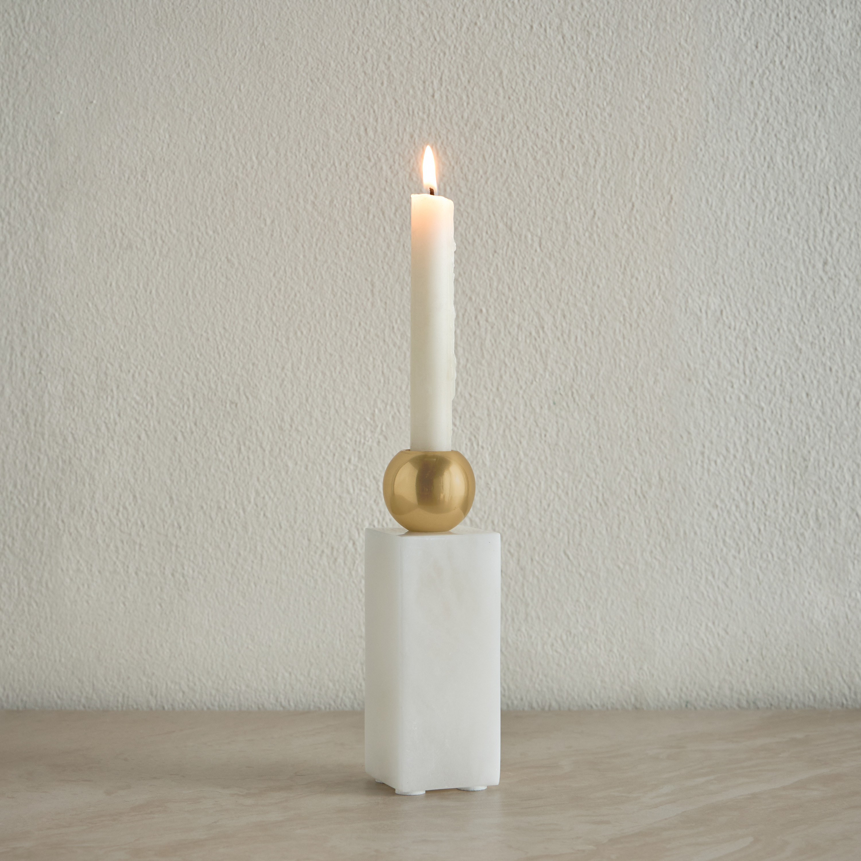 Huda Alabastar Taper Candleholder-household-decor-candleholdersandlanterns-image-2