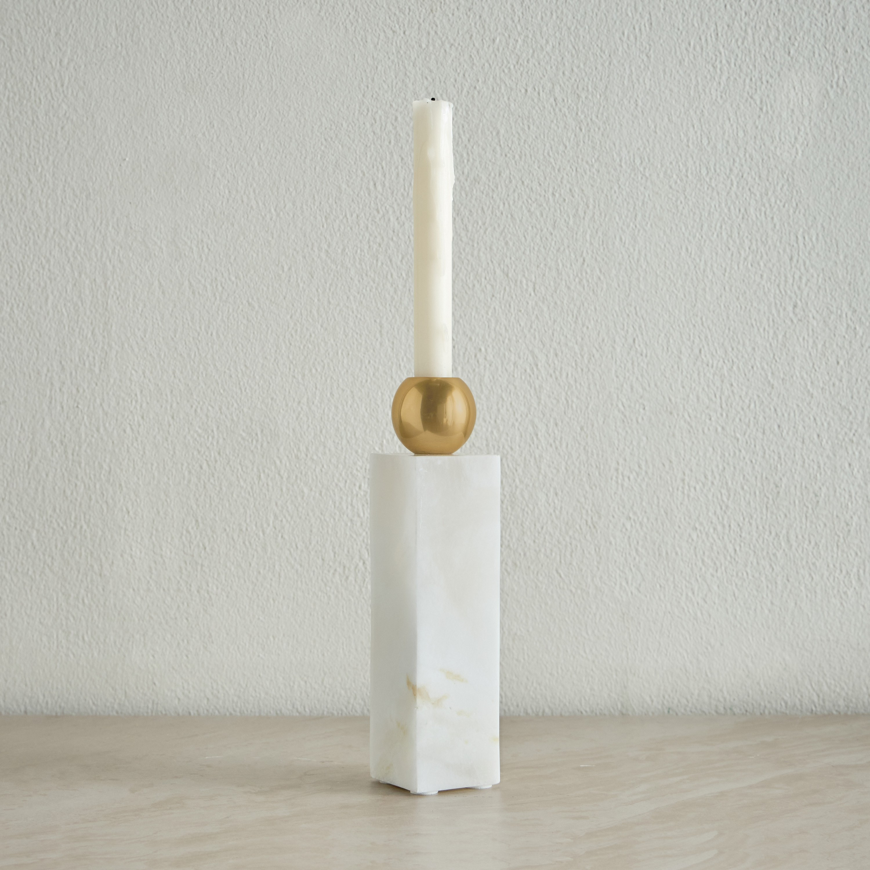 Huda Alabastar Taper Candleholder-household-decor-candleholdersandlanterns-image-1