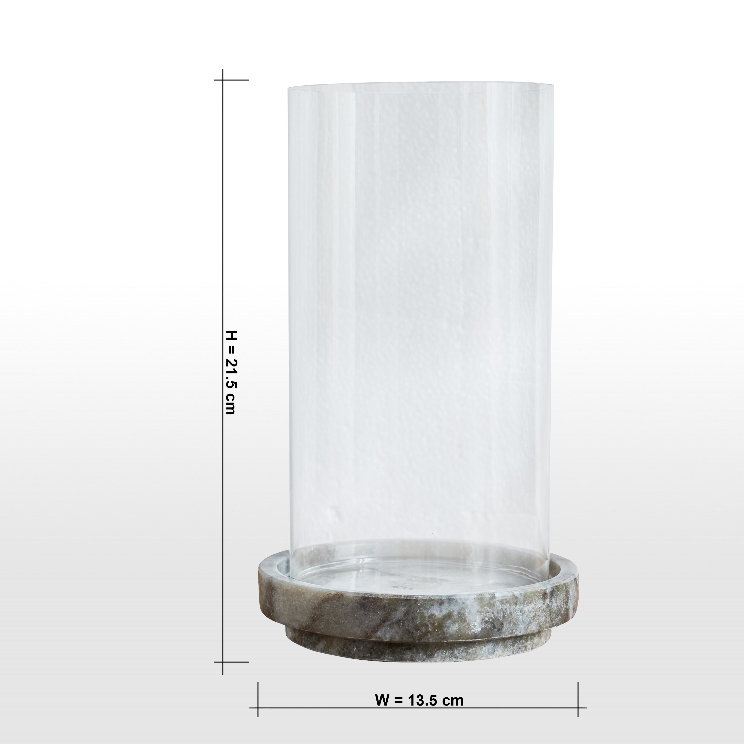 Nouf Voila Marble Hurricane Candleholder - 22 cm-household-decor-candleholdersandlanterns-image-6