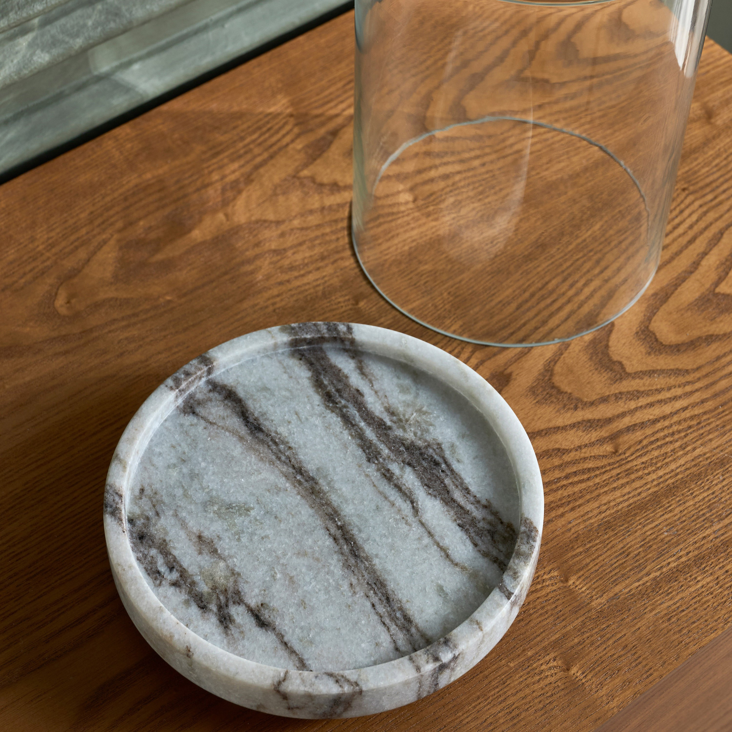 Nouf Voila Marble Hurricane Candleholder - 23 cm-household-decor-candleholdersandlanterns-image-4