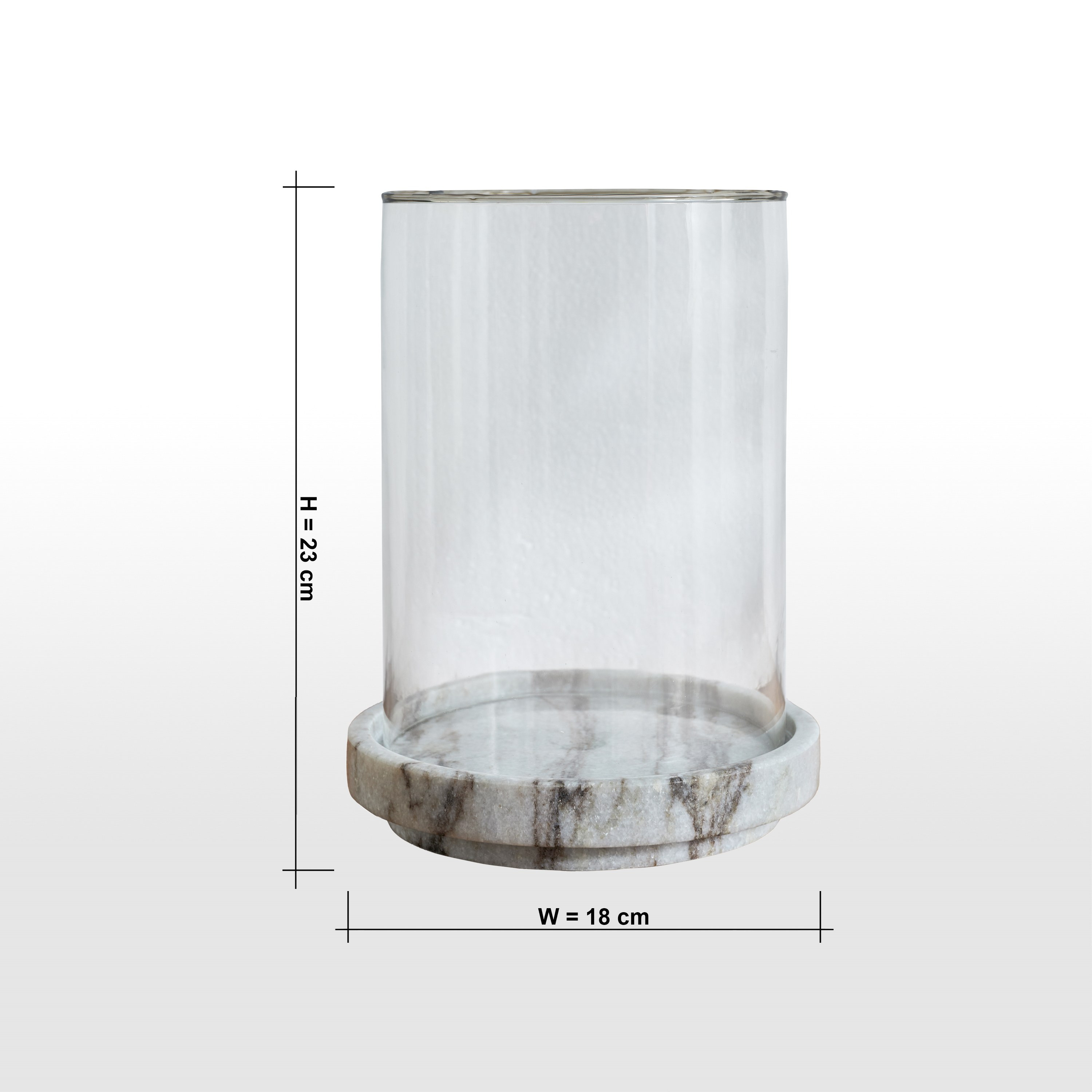 Nouf Voila Marble Hurricane Candleholder - 23 cm-household-decor-candleholdersandlanterns-image-6