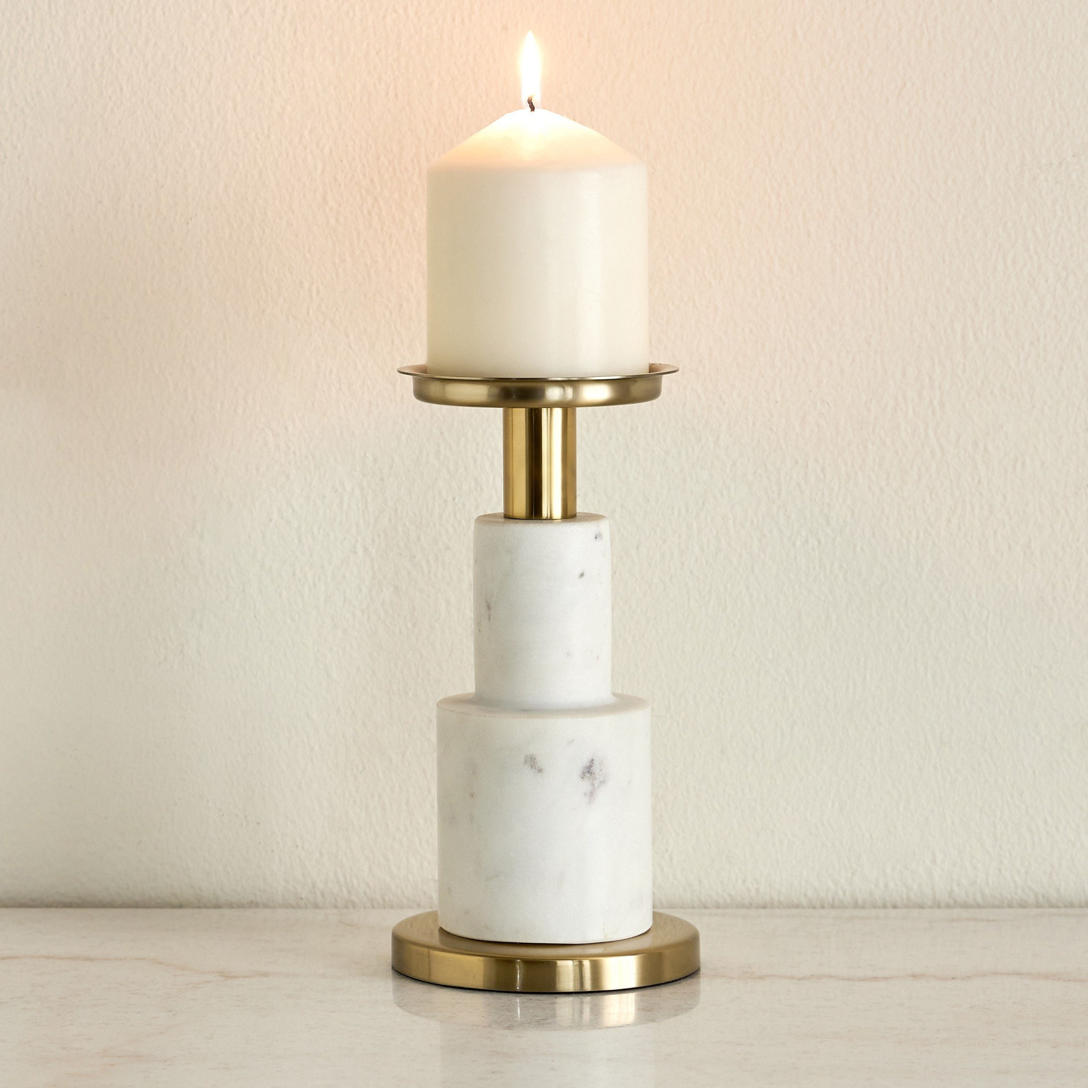 Huda Sable Pillar Candleholder-household-decor-candleholdersandlanterns-image-2