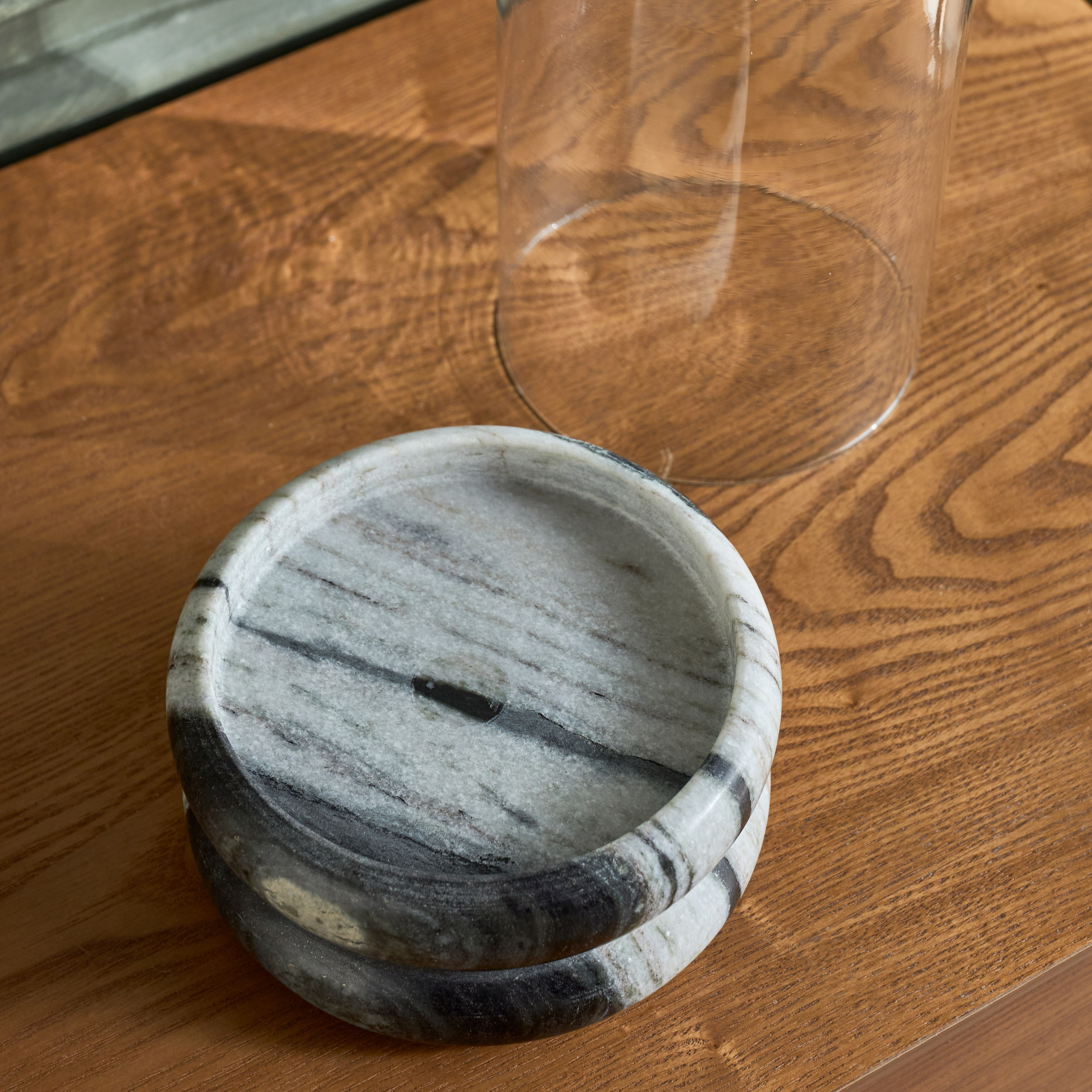 Huda Panda Marble Hurricane Candleholder - 25 cm-household-decor-candleholdersandlanterns-image-4