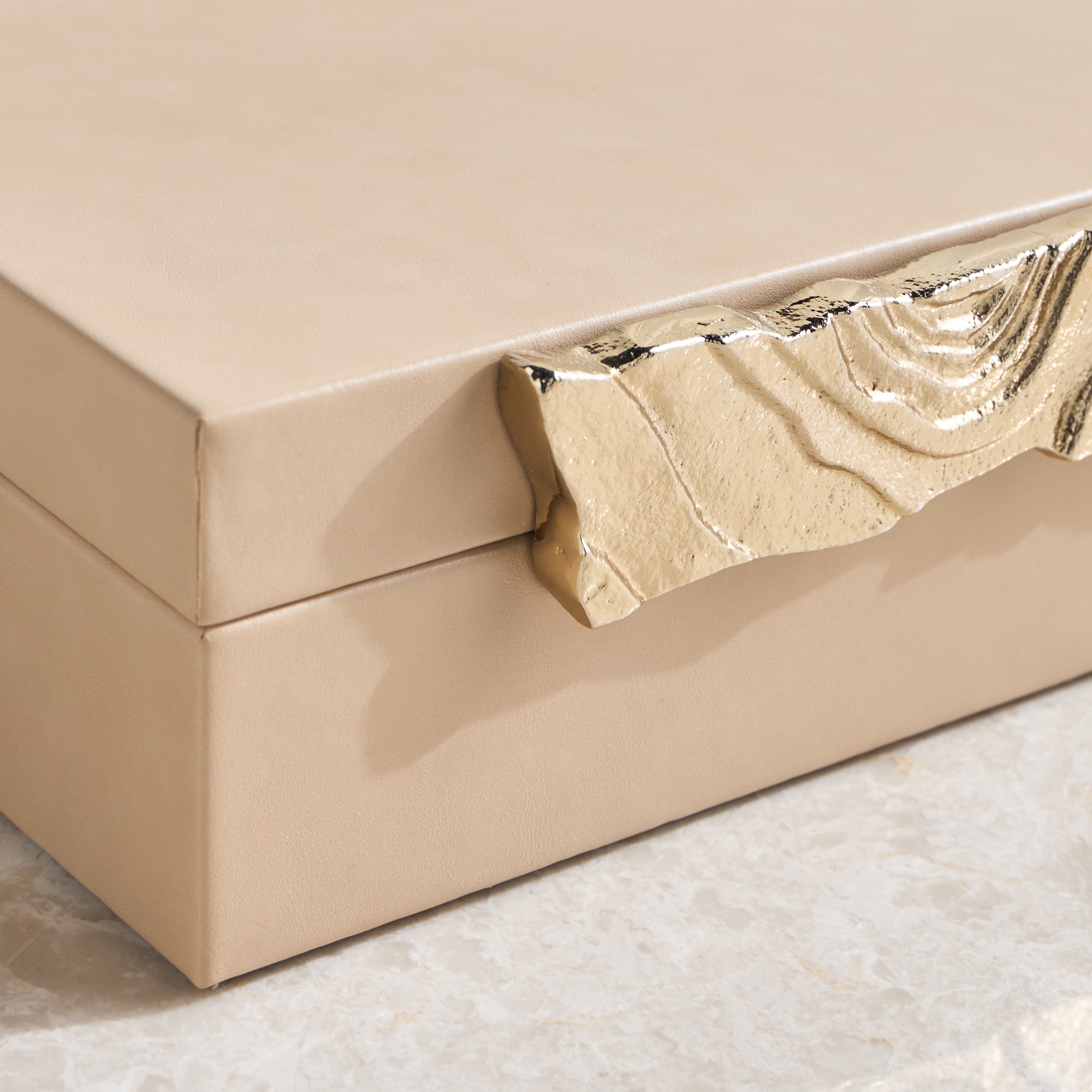 Dara Faux Leather Decorative Box - 23 cm-household-decor-boxesandtrays-image-3