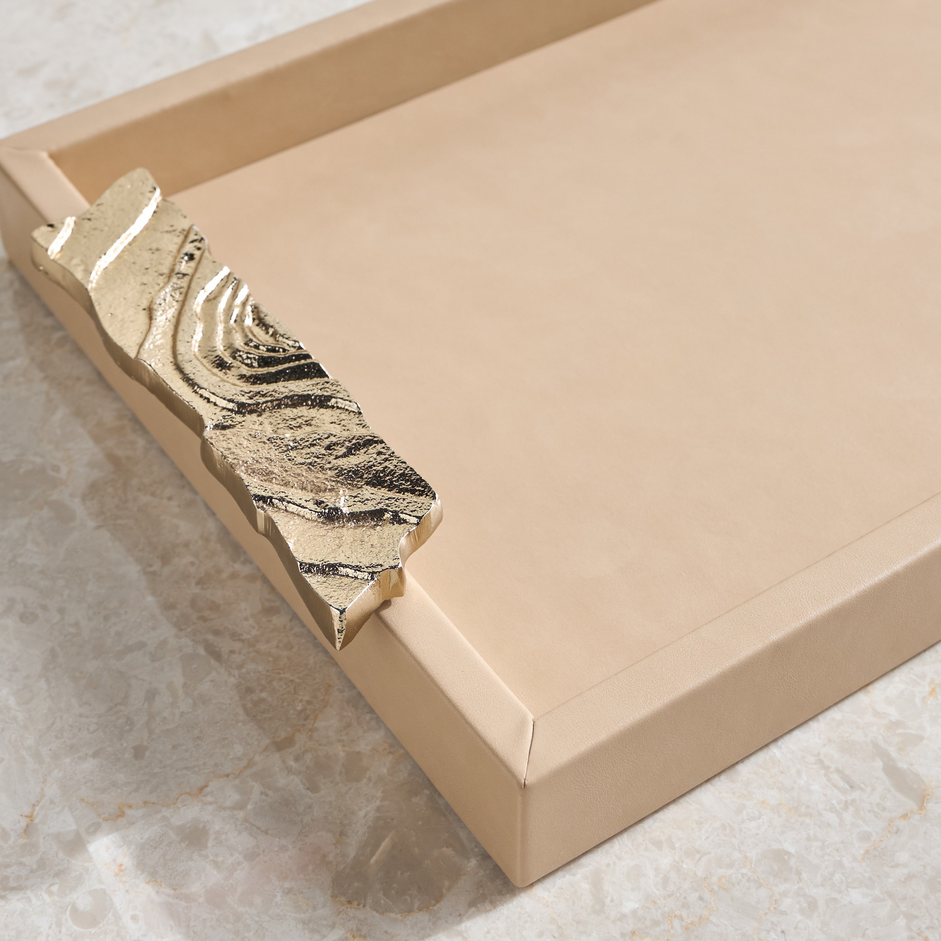صينية ديكور جلد صناعي - دارا - 40 سم-household-decor-boxesandtrays-image-2