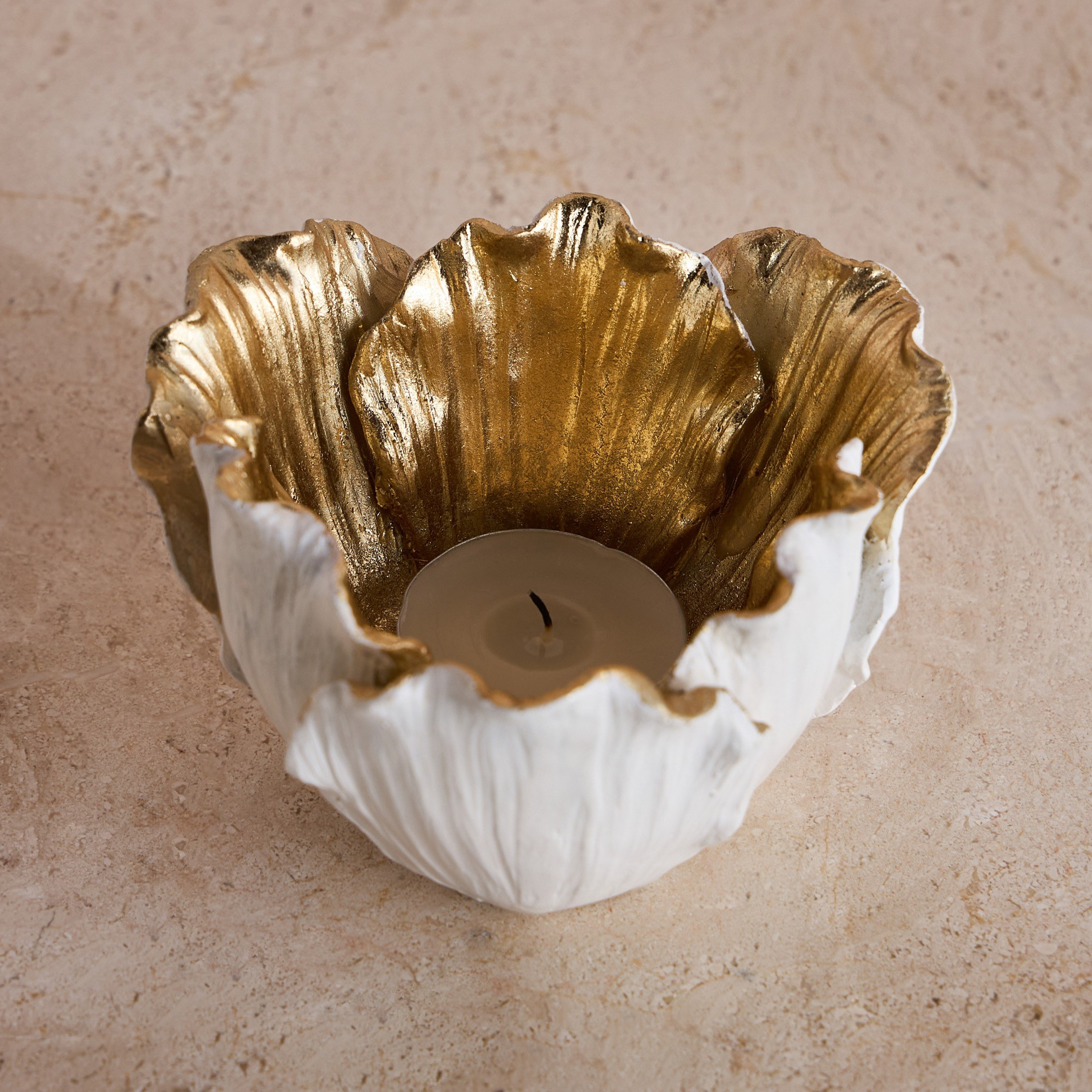 Lotus Flower Tealight Candleholder-household-decor-candleholdersandlanterns-image-1