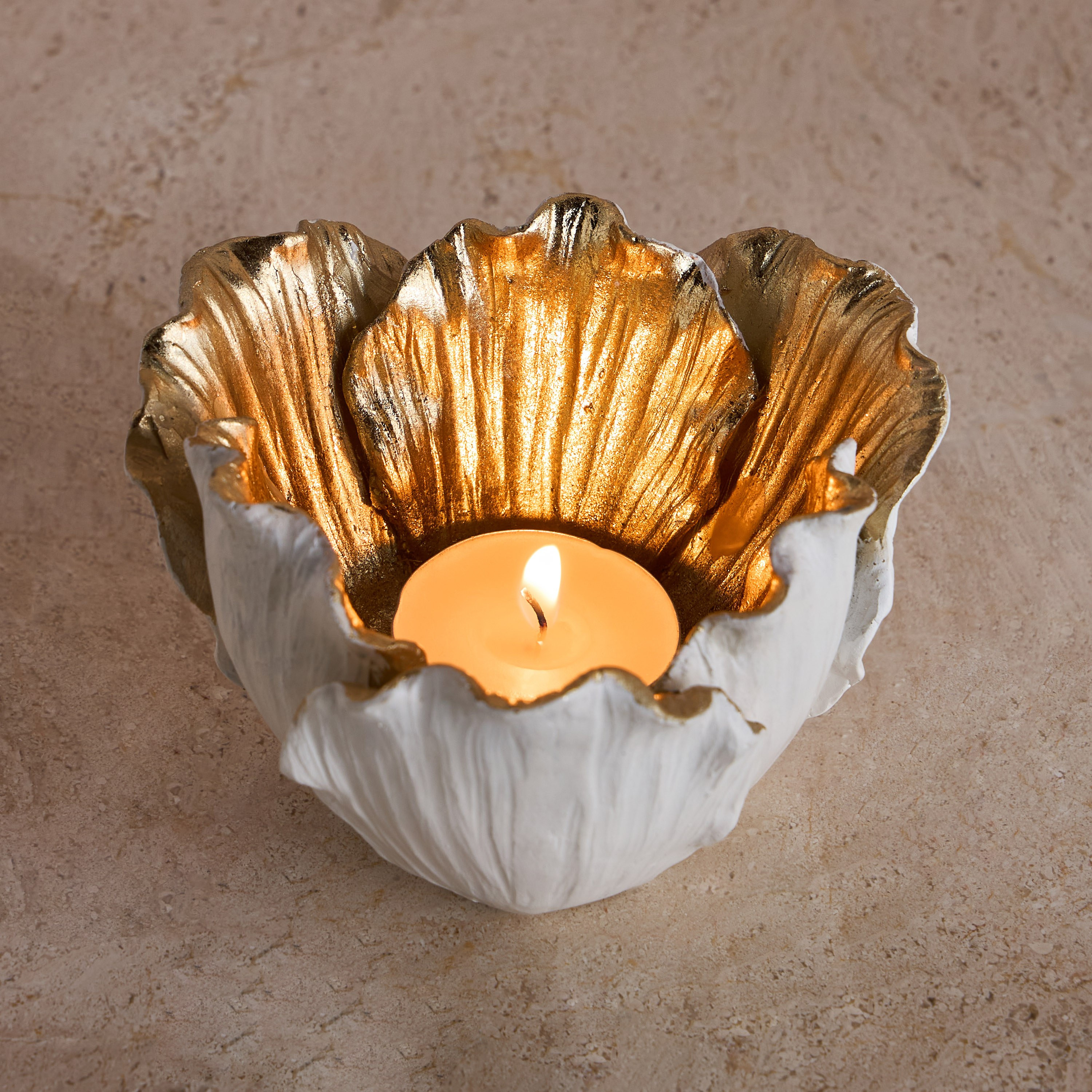 Lotus Flower Tealight Candleholder-household-decor-candleholdersandlanterns-image-2