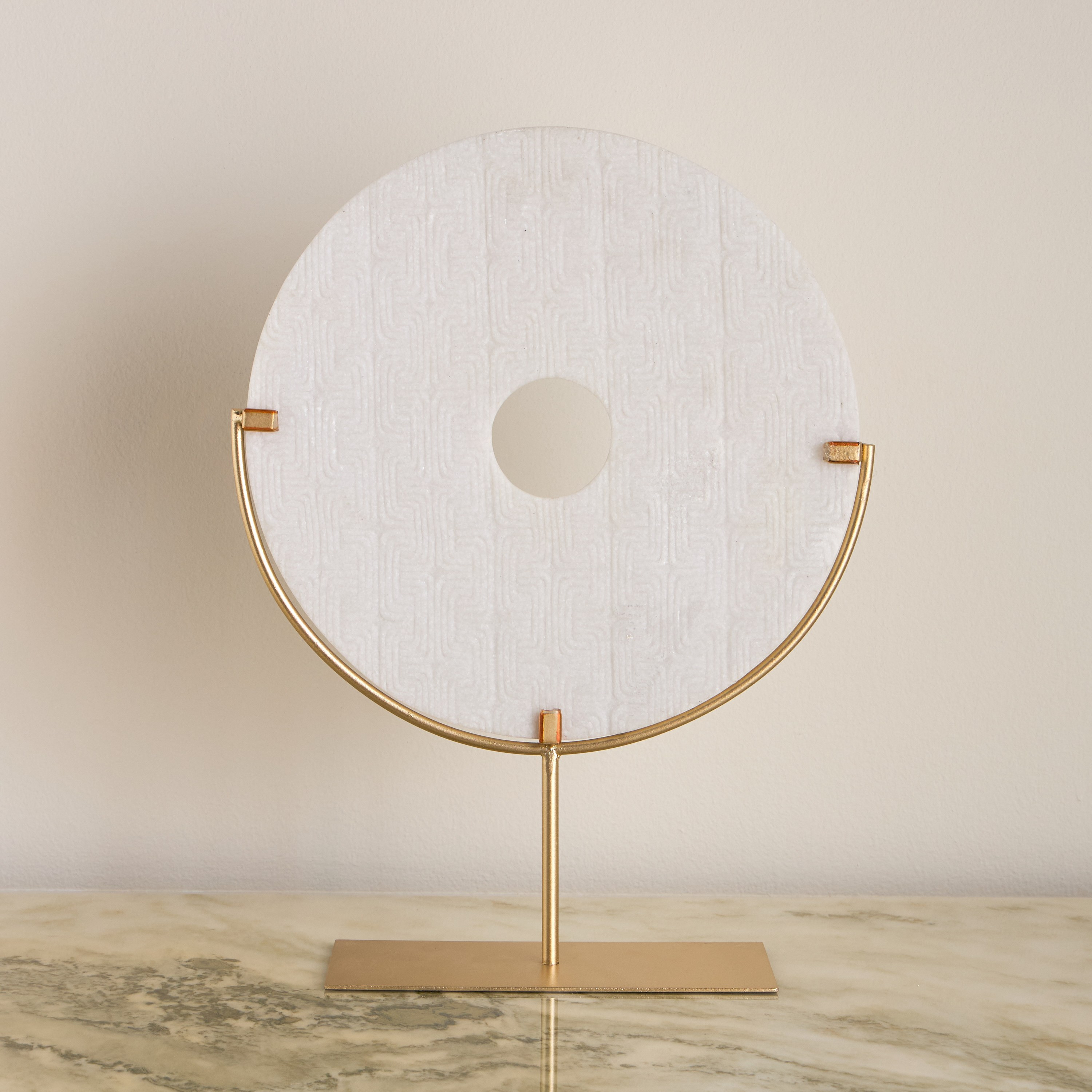 Lotus Disc on Stand Decorative Accent-household-decor-decorativeobjectsandsculptures-image-1