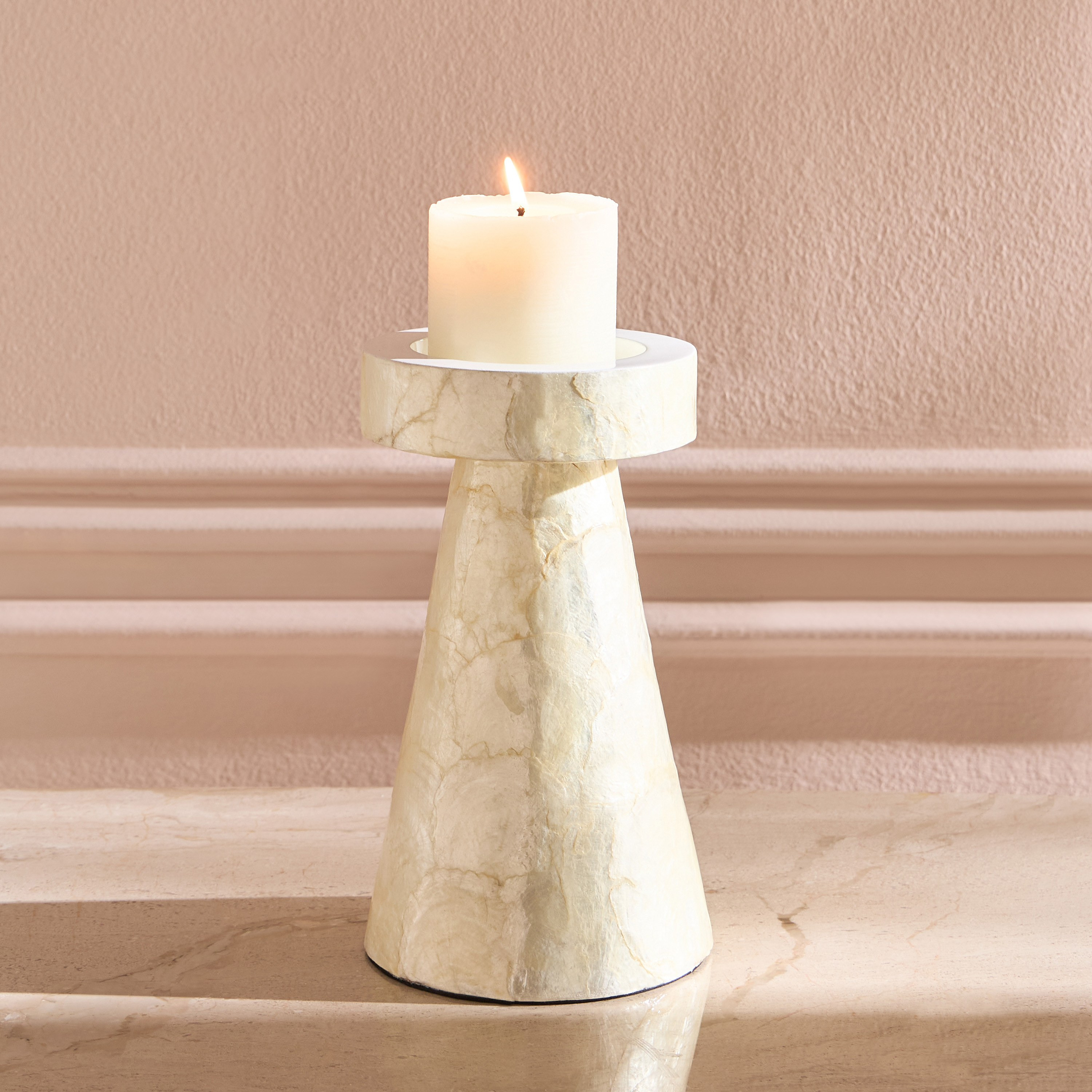 Lotus Eudora Pillar Candleholder-household-decor-candleholdersandlanterns-image-2