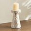 حامل شموع عمودي بتصميم صدف الكابيز أثينا 22 سم - فاطمة-household-decor-candleholdersandlanterns-image-5