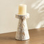حامل شموع عمودي بتصميم صدف الكابيز أثينا 22 سم - فاطمة-household-decor-candleholdersandlanterns-image-4