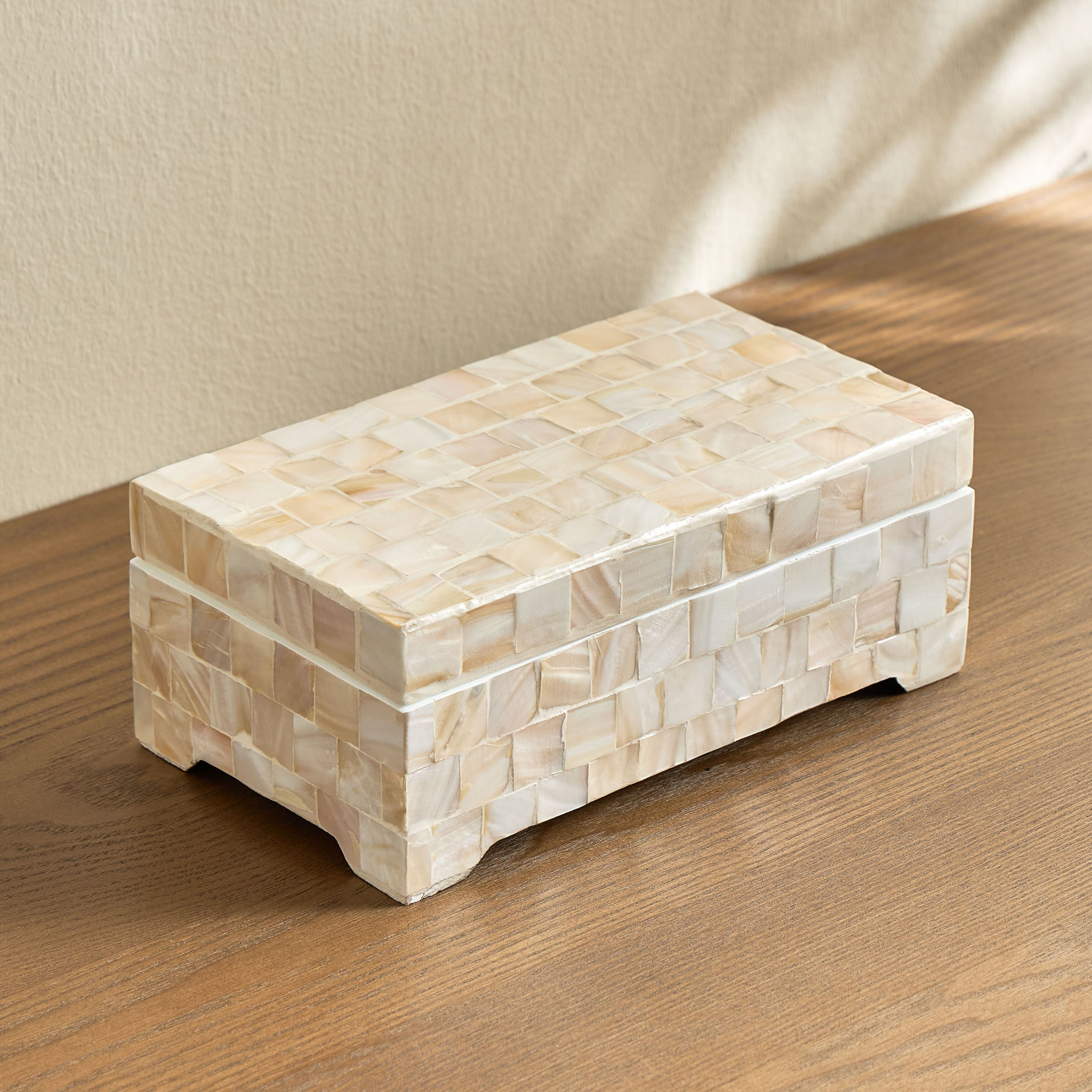Fatima Athena Capiz Shell Decorative Box - 23 cm-household-decor-boxesandtrays-image-1