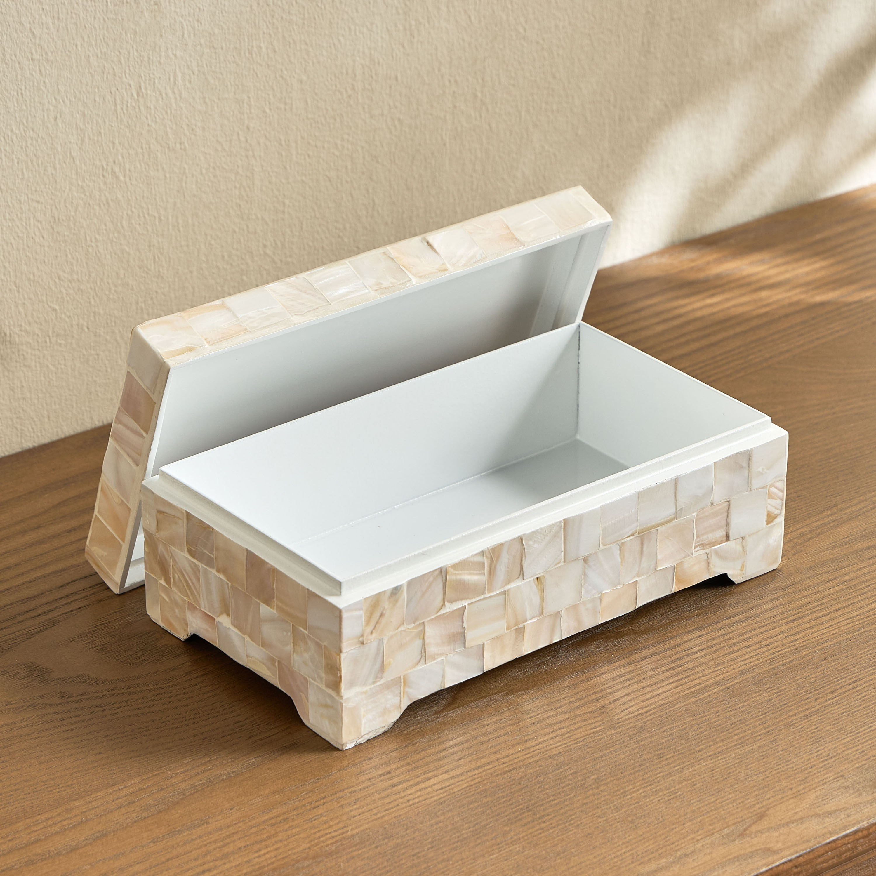 Fatima Athena Capiz Shell Decorative Box - 23 cm-household-decor-boxesandtrays-image-2
