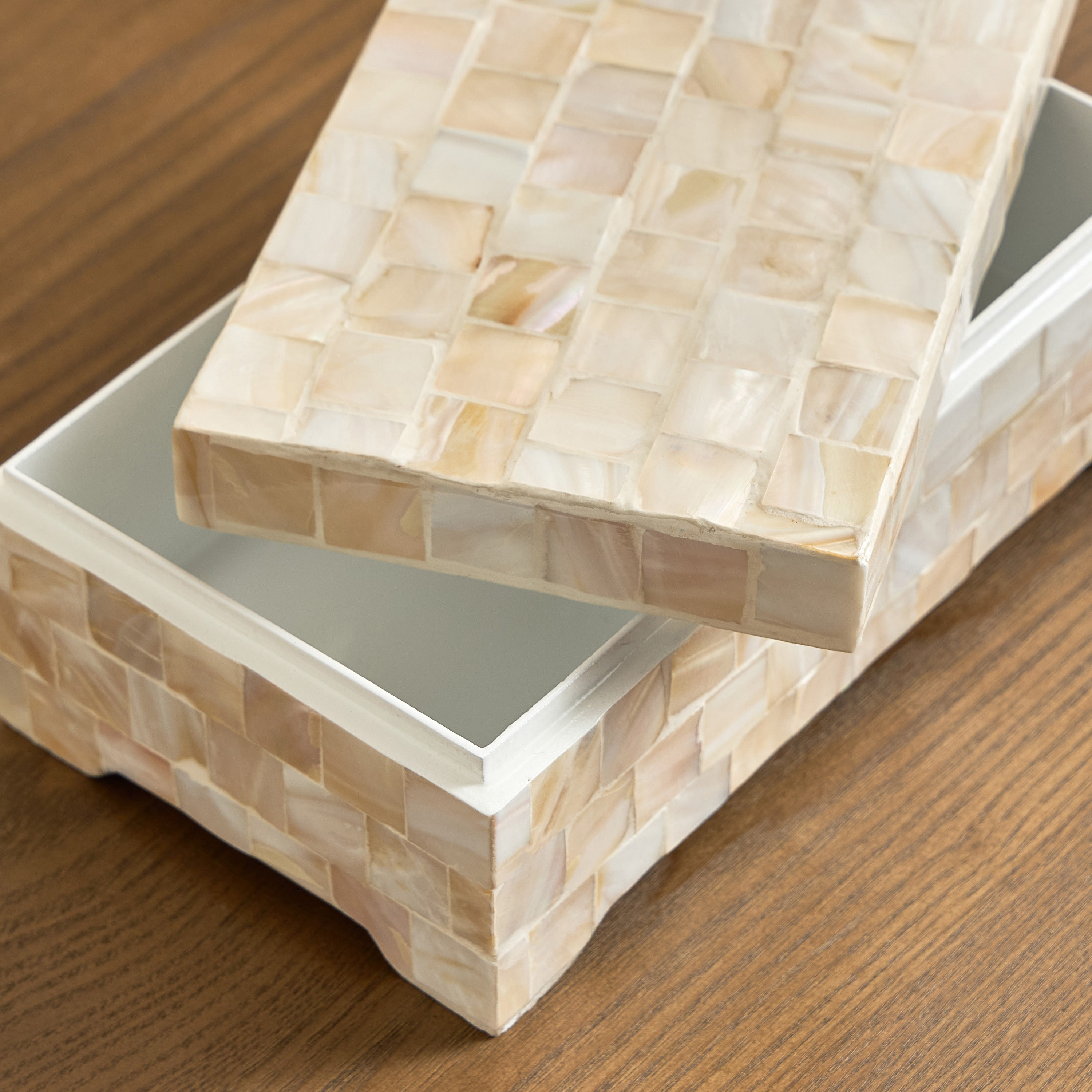 Fatima Athena Capiz Shell Decorative Box - 23 cm-household-decor-boxesandtrays-image-3