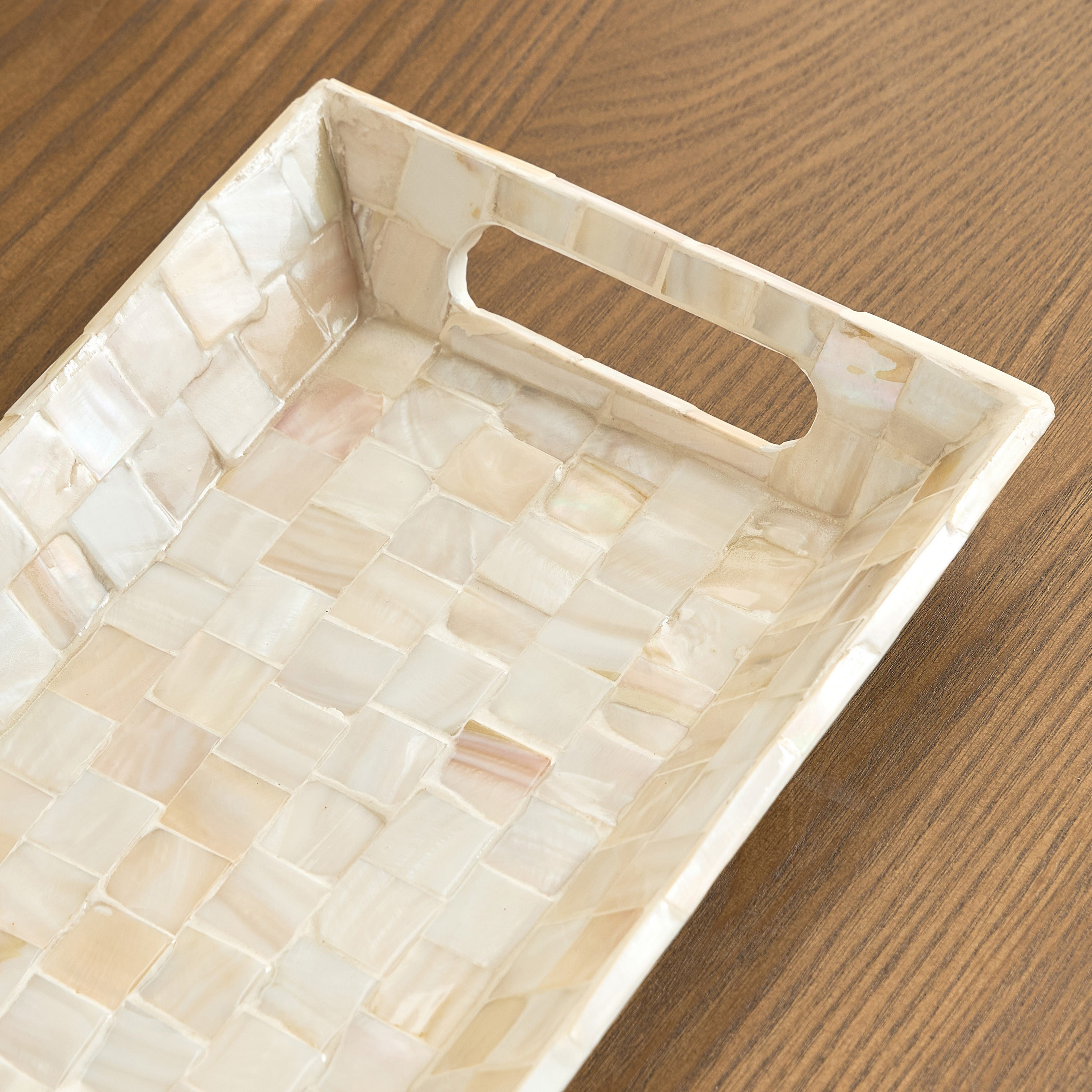 Fatima Athena Capiz Shell Decorative Platter - 46 cm-household-decor-boxesandtrays-image-2
