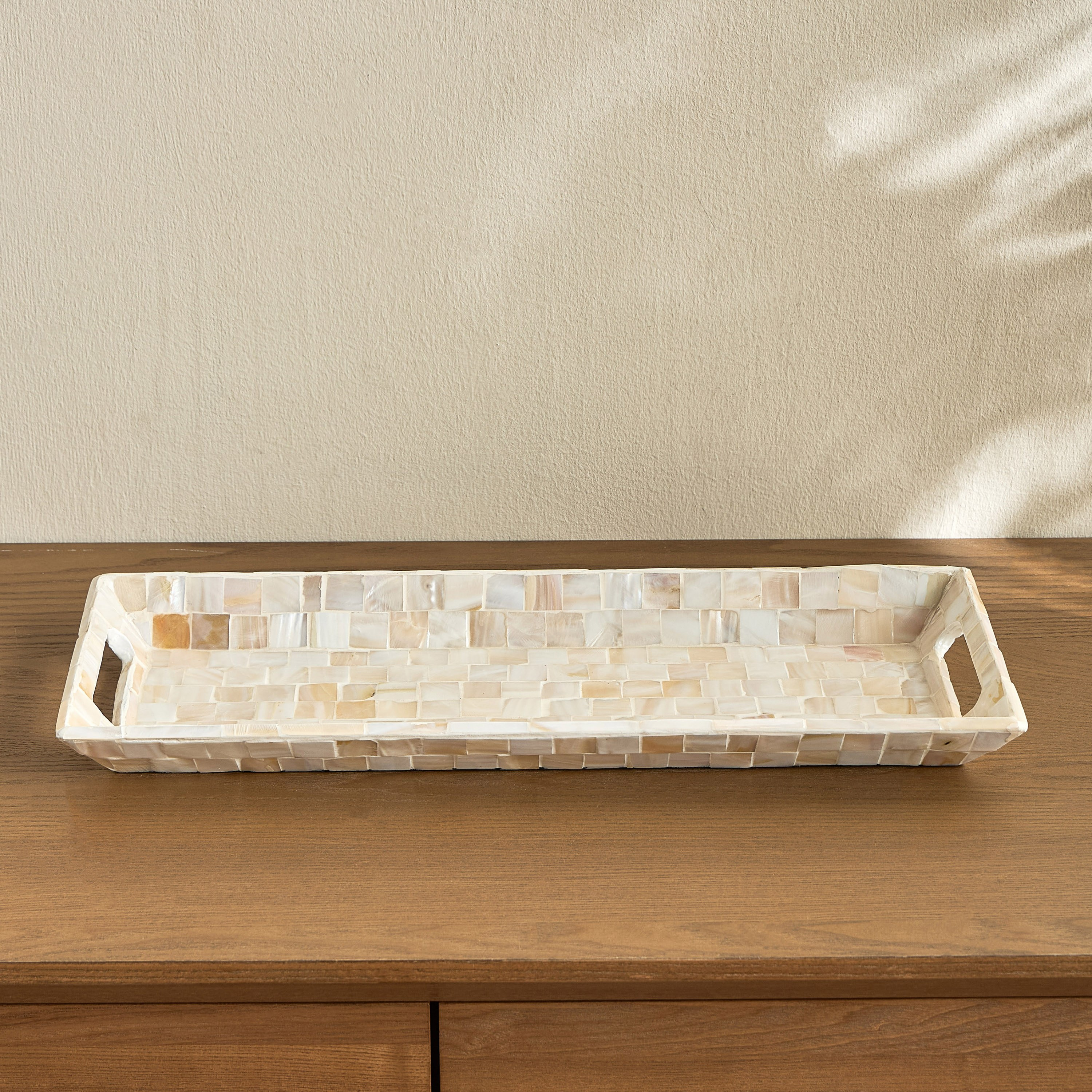 Fatima Athena Capiz Shell Decorative Platter - 46 cm-household-decor-boxesandtrays-image-4