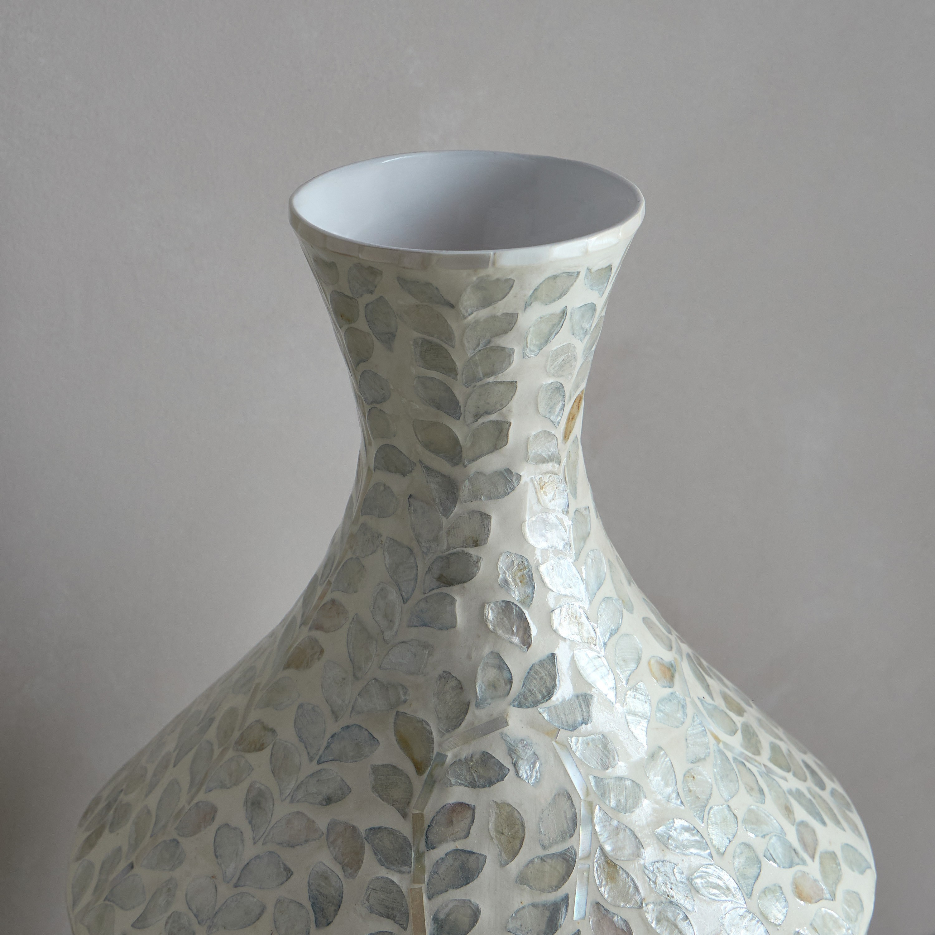 Huda Ariel Capiz Shell Vase - 61 cm-household-decor-vasesandbowls-image-2