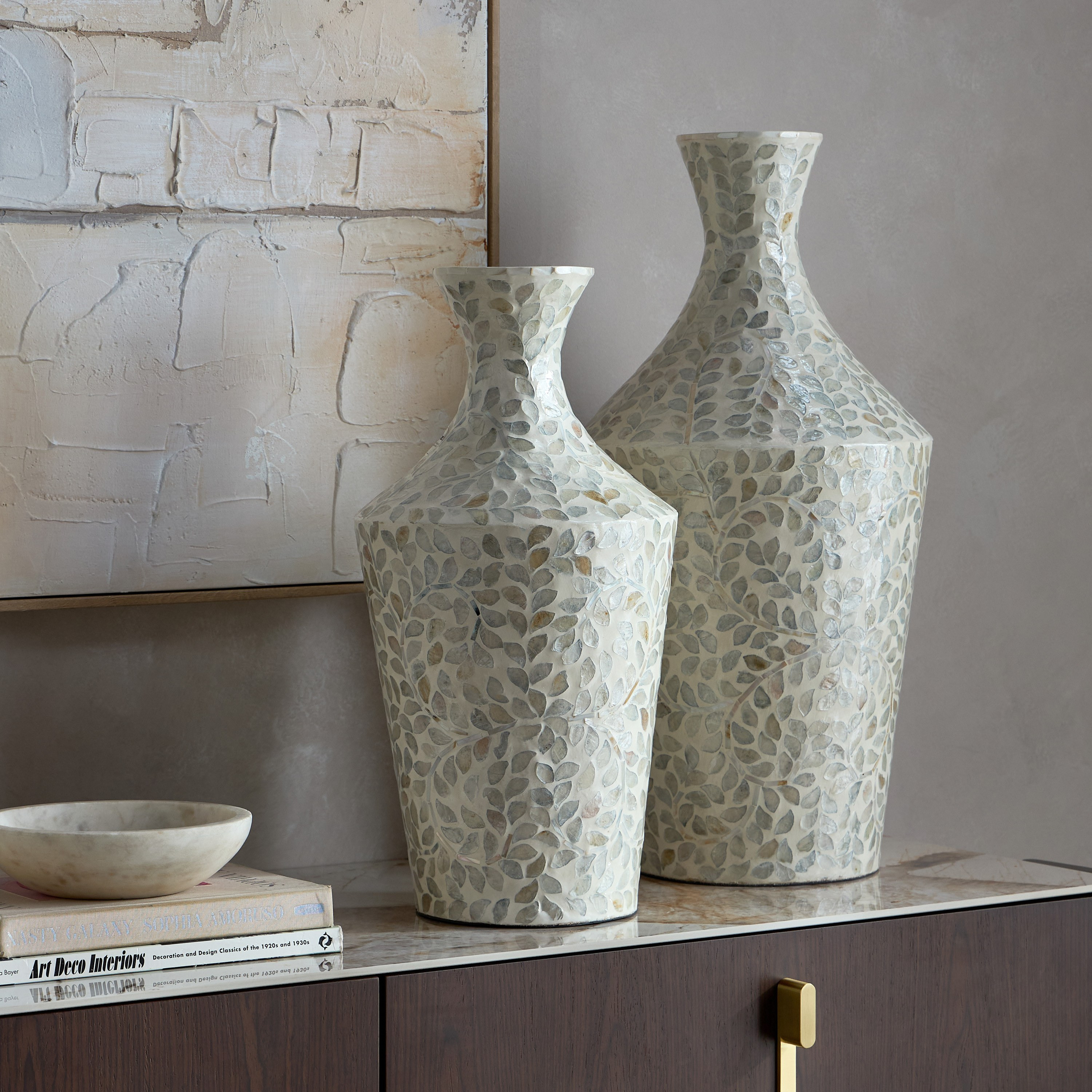 Huda Ariel Capiz Shell Vase - 61 cm-household-decor-vasesandbowls-image-3