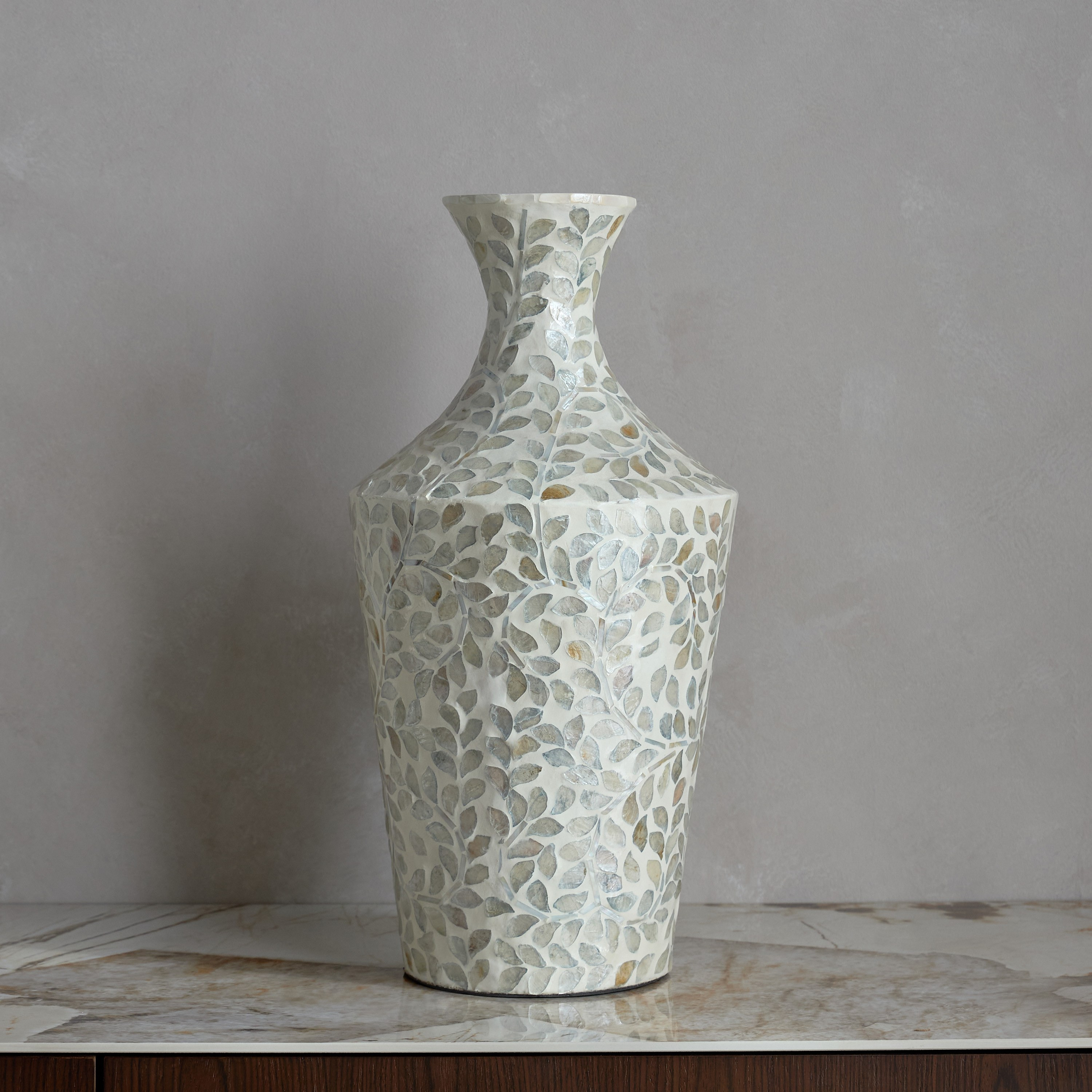 فازة ديكور صدف الكابيز 50 سم - هدى أرييل-household-decor-vasesandbowls-image-1