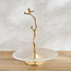 صحن ديكور زجاجي فروست - هدى - 28 سم-household-decor-boxesandtrays-image-3