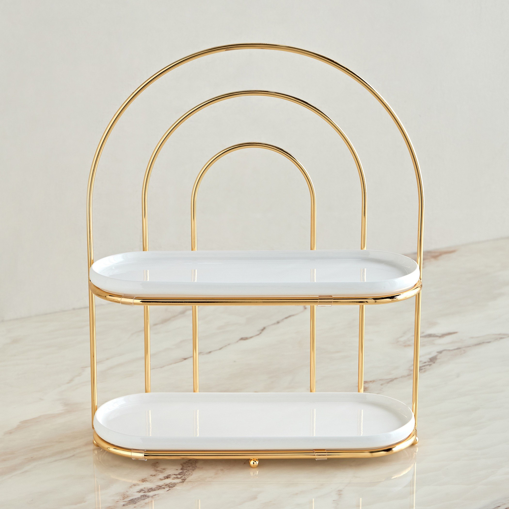 Huda Crest 2-Tier Stand-household-decor-boxesandtrays-image-2