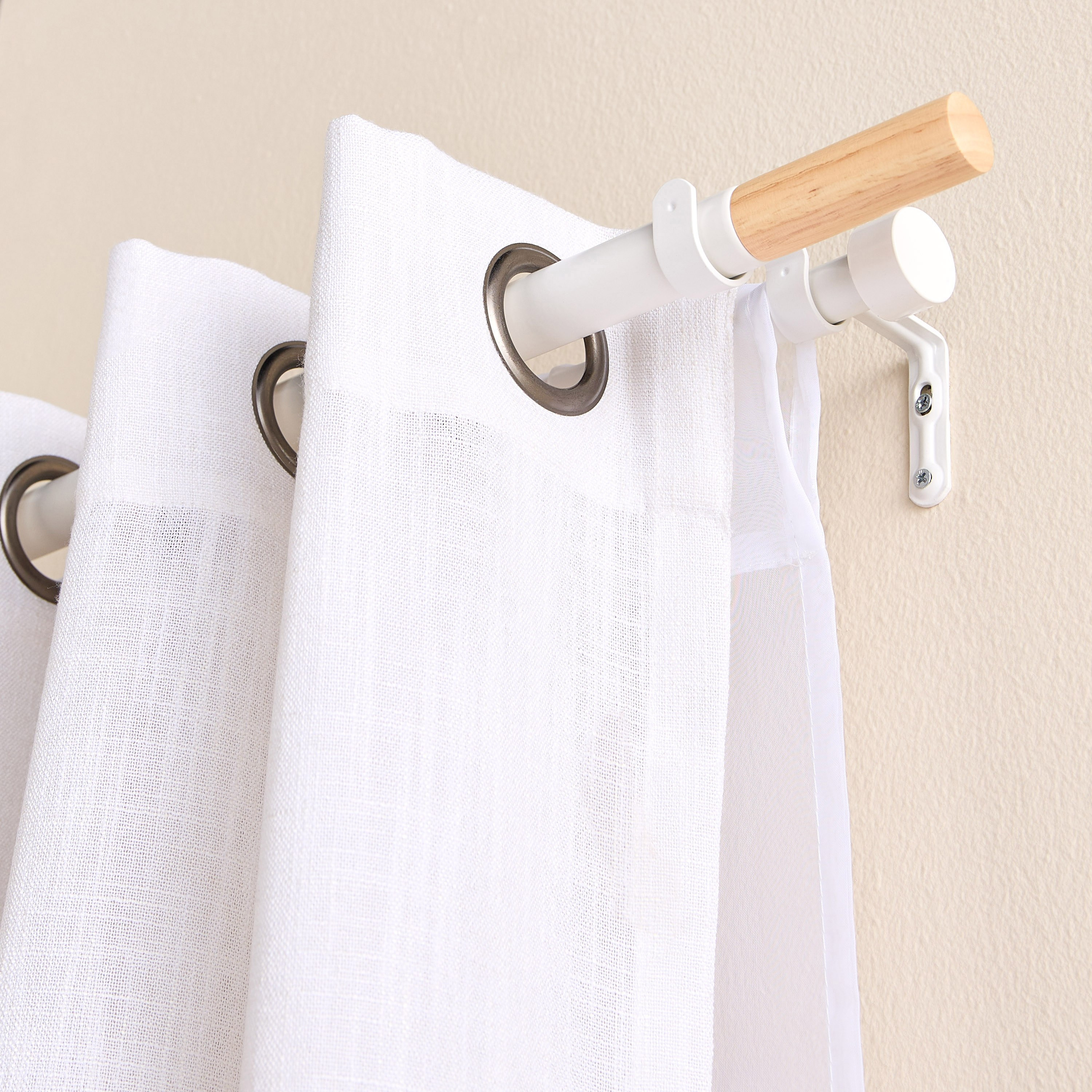 Noah  Extendable Double Curtain Rod - 107-305 cm-household-windows-curtainrodsandaccessories-curtainrods-image-2