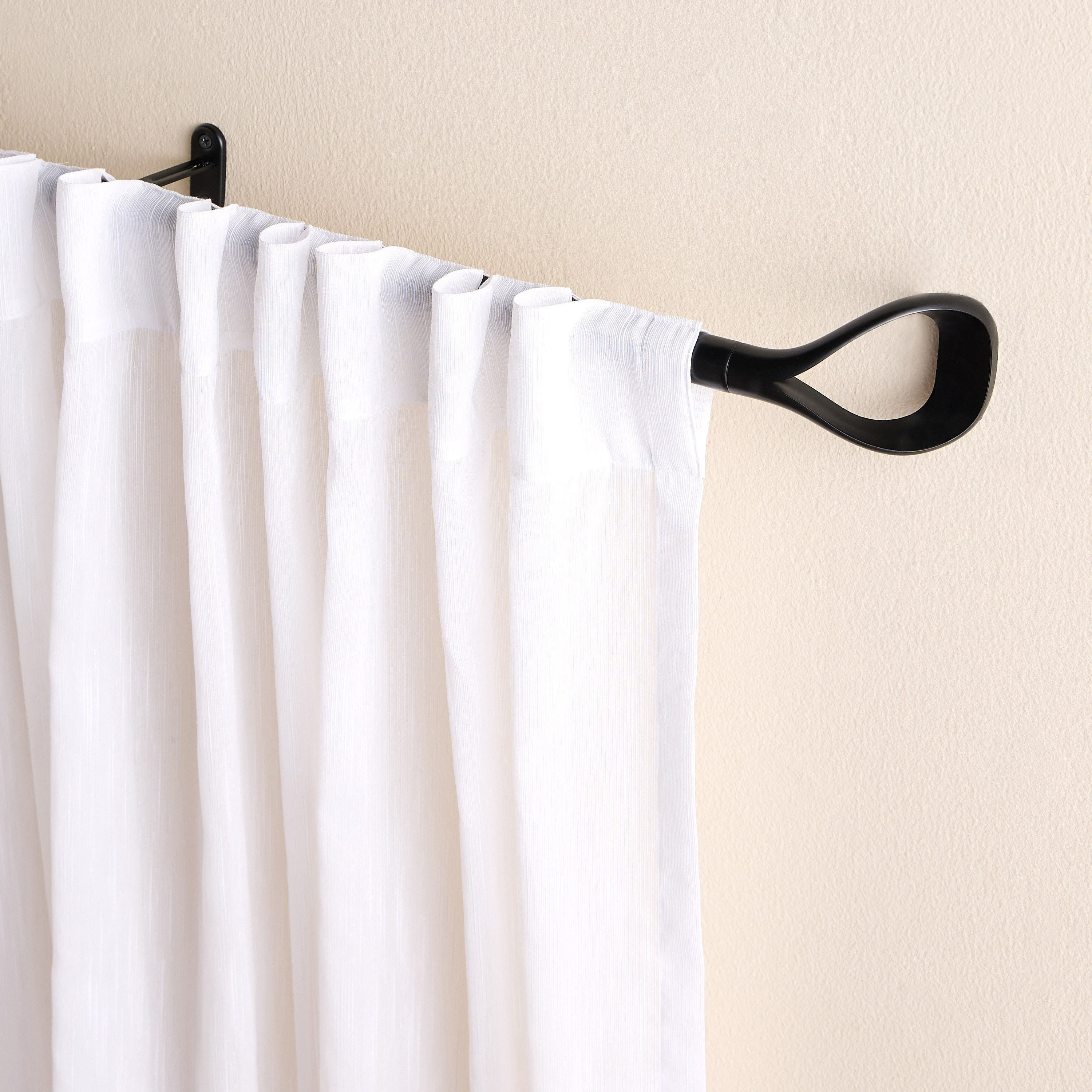 Loop Extendable Single Curtain Rod - 107-305 cm-household-windows-curtainrodsandaccessories-curtainrods-image-1
