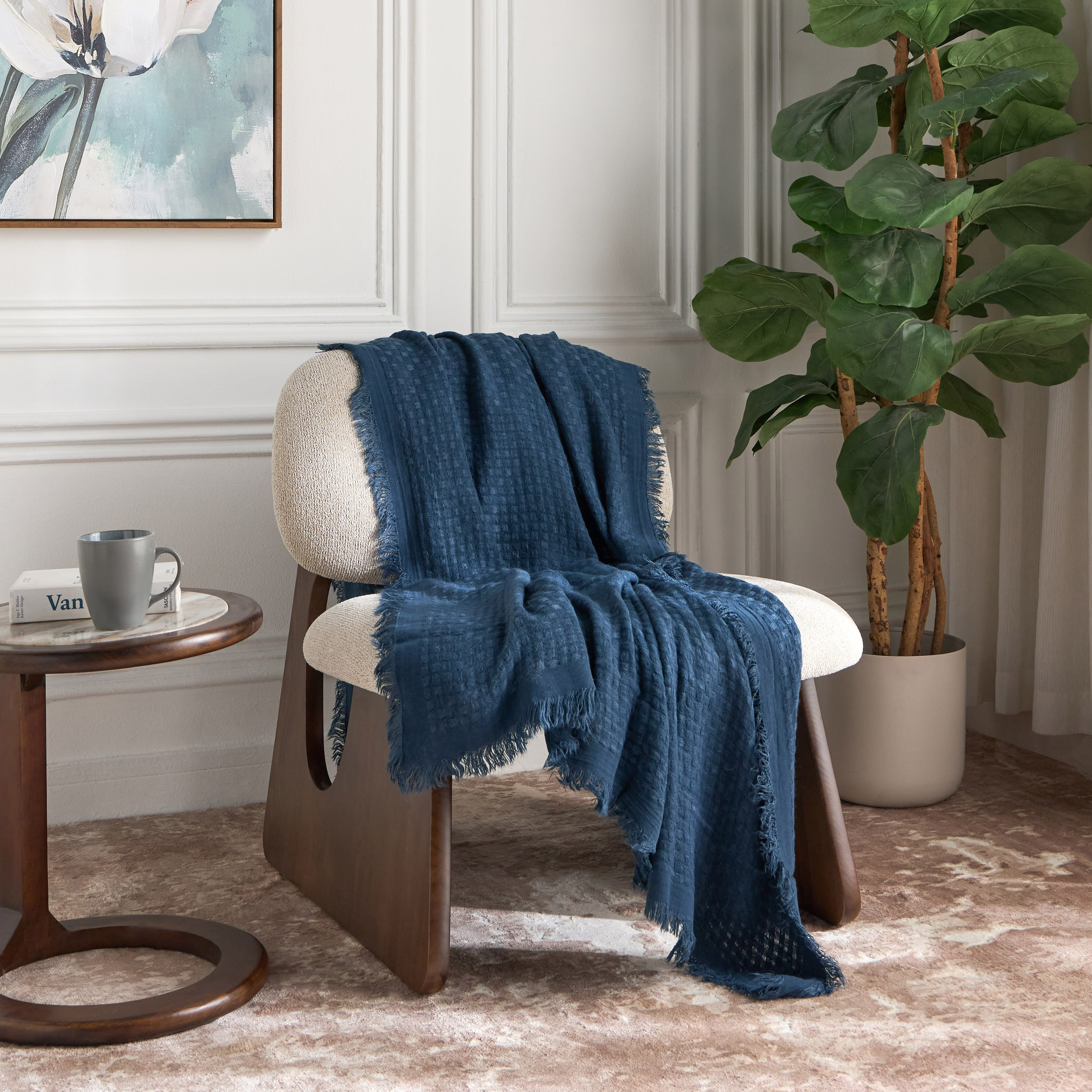 بطانية فردية أكريليك - وارين - 130x170 سم-household-bedding-blankets-image-3