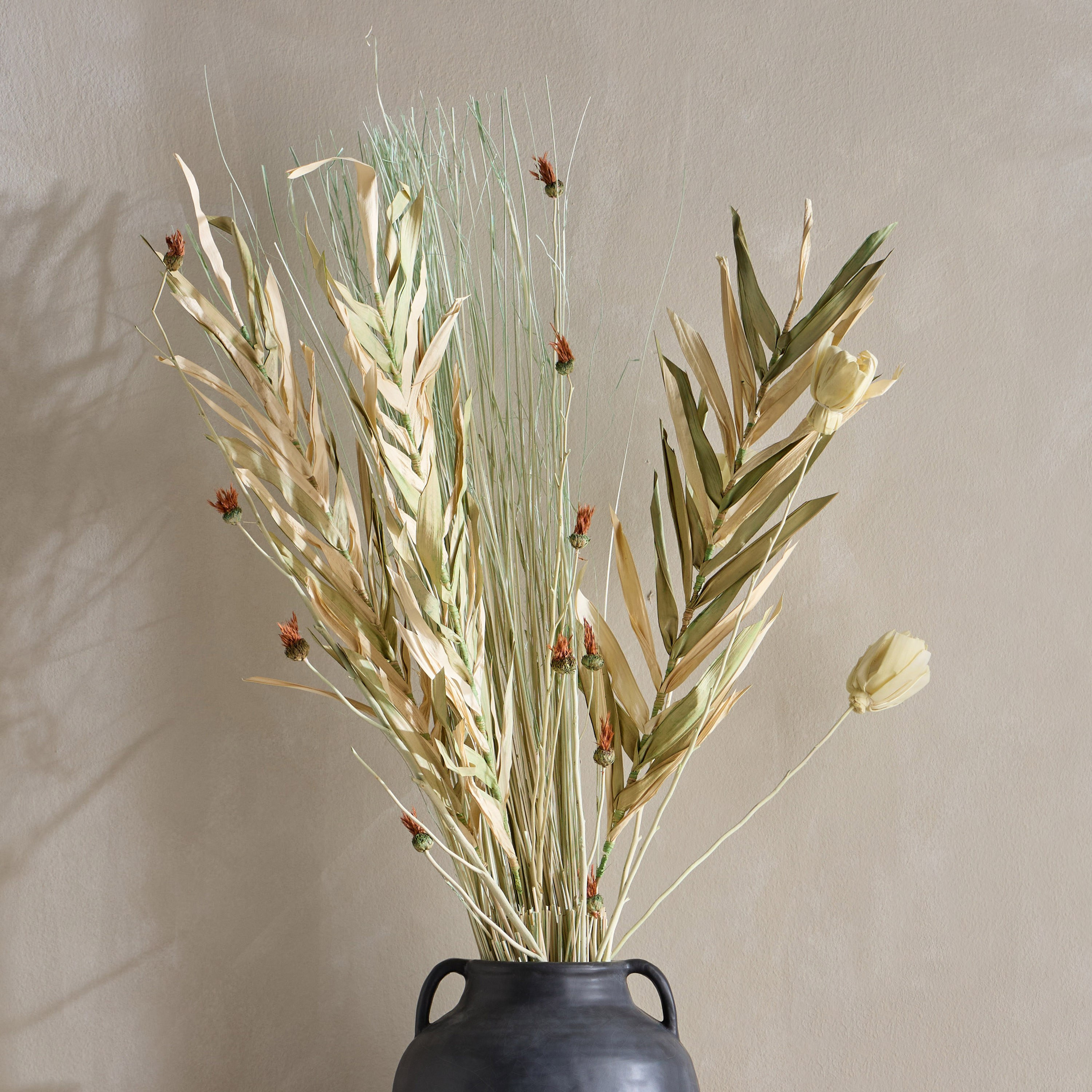 باقة أزهار ديكور متنوعة كبيرة جداً - كارول - 100 سم-household-gardenandoutdoor-artificialflowersandplants-fillers-image-1