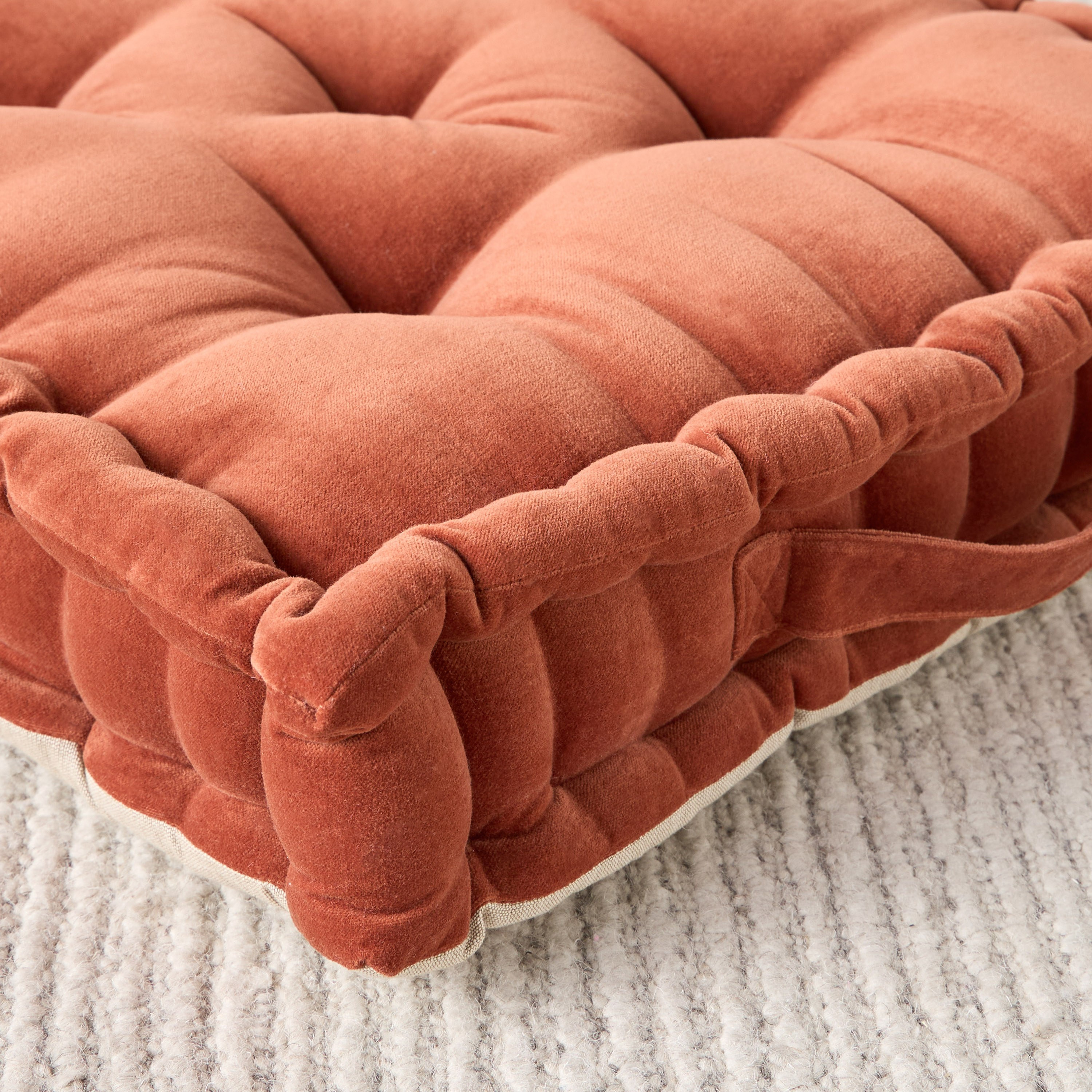 وسادة أرضية منسوجة مخملية - أماليا - 50×50 سم-household-cushionsandthrows-floorcushions-image-2