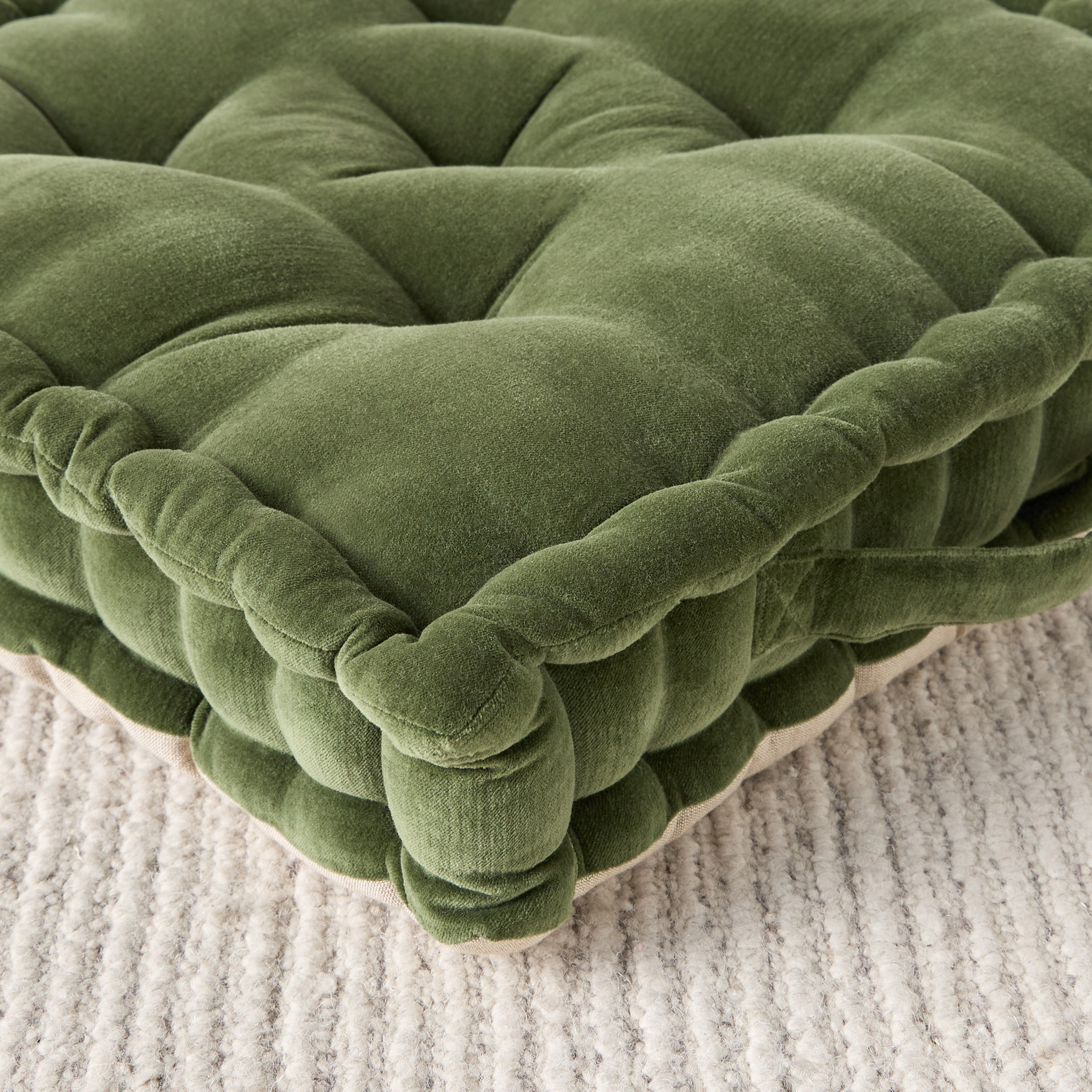 Amalia Velvet Weave Floor Cushion - 50x50 cm-household-cushionsandthrows-floorcushions-image-2