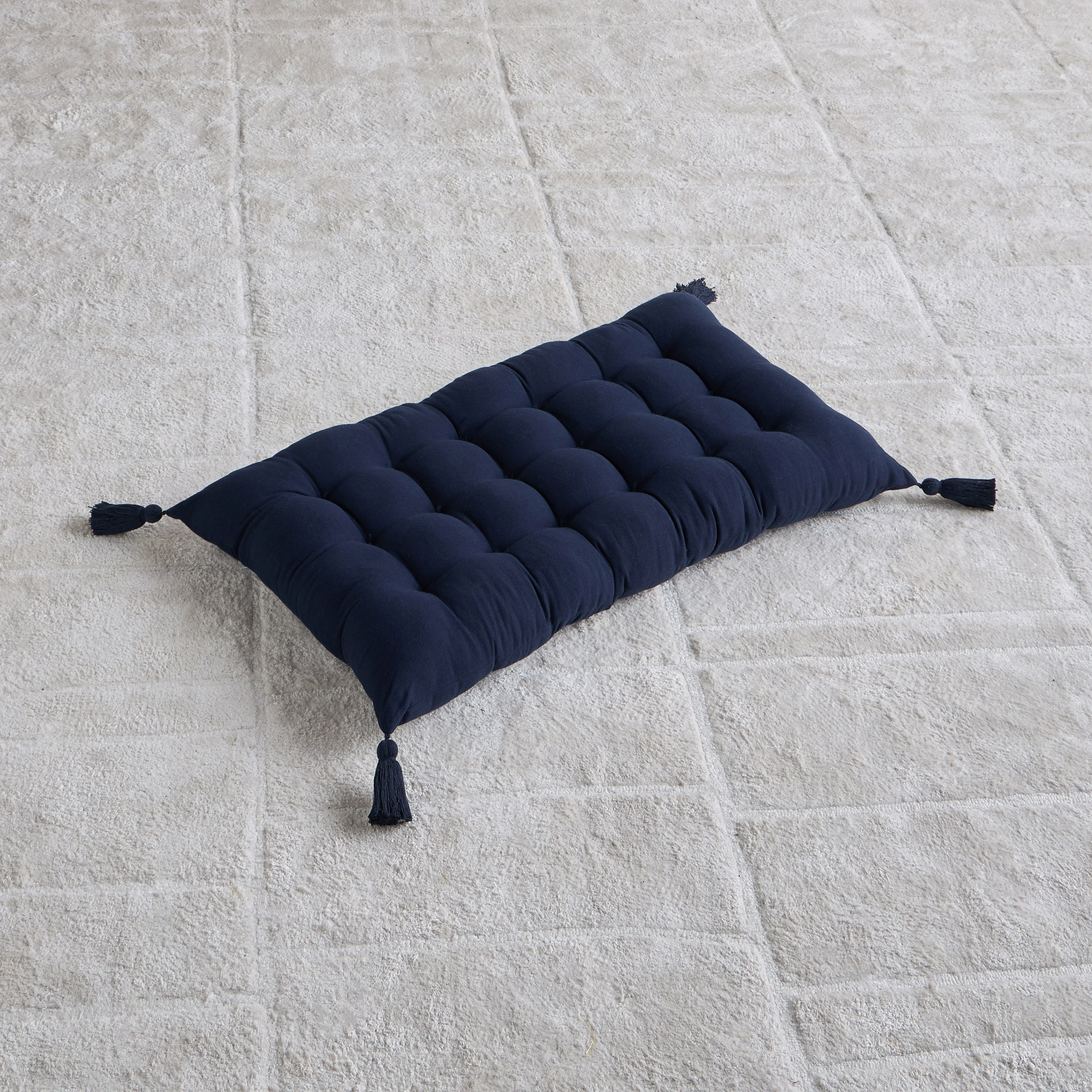 Amalia Tufted Floor Cushion - 40x80 cm-household-cushionsandthrows-floorcushions-image-1