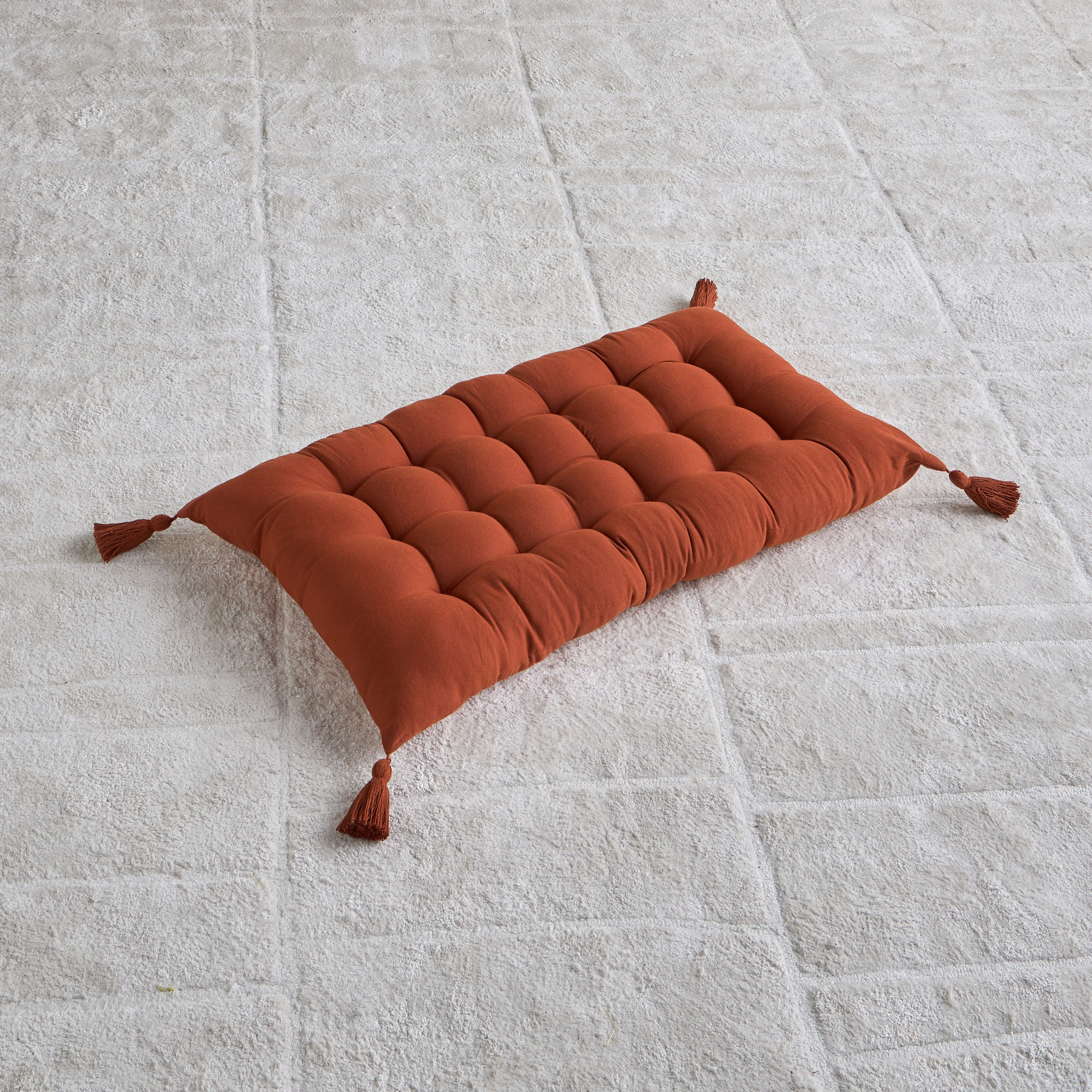 Amalia Tufted Floor Cushion - 40x80 cm-household-cushionsandthrows-floorcushions-image-1