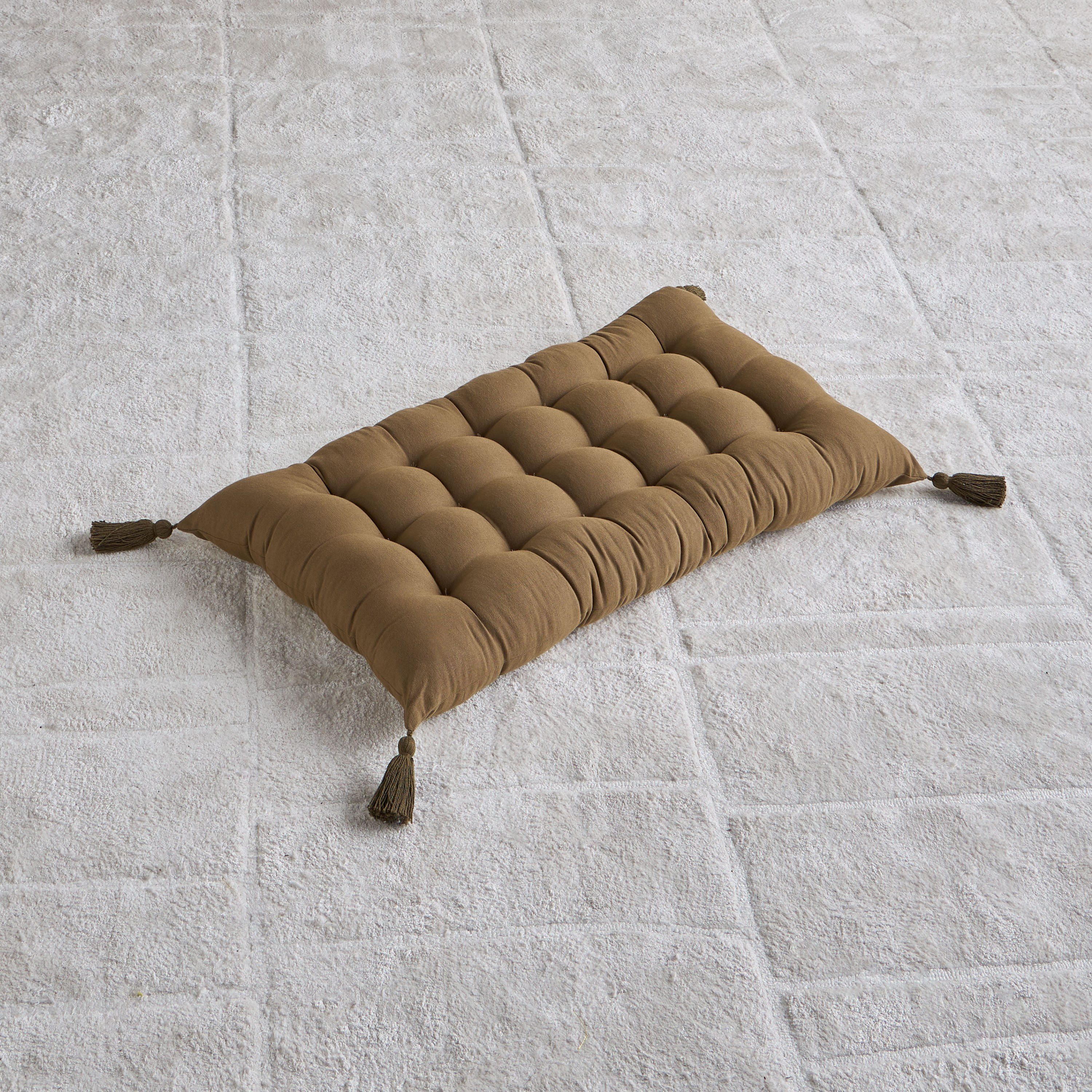 Amalia Tufted Floor Cushion - 40x80 cm-household-cushionsandthrows-floorcushions-image-1