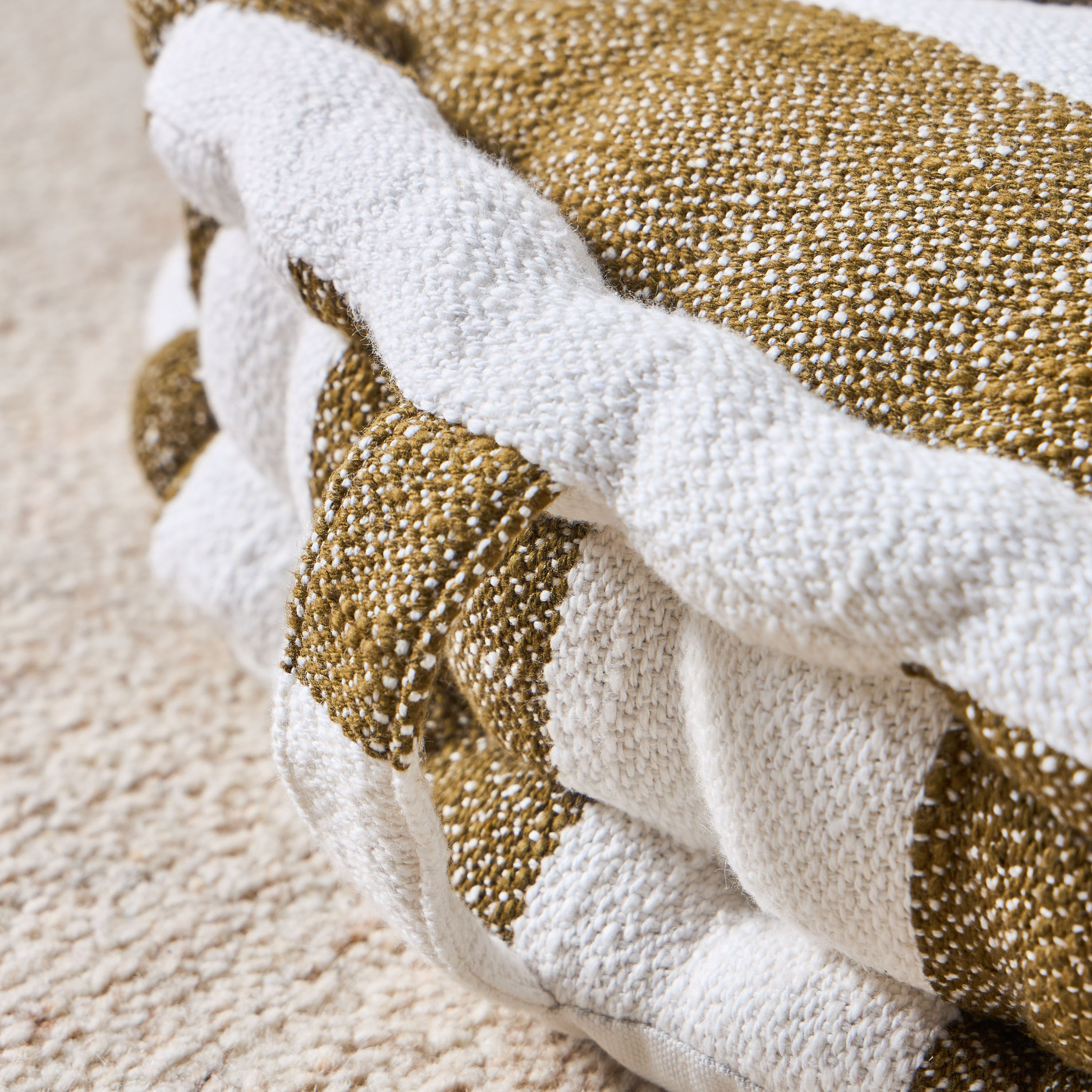 Lyla Slub Stripes Floor Cushion - 50x50 cm-household-cushionsandthrows-floorcushions-image-3