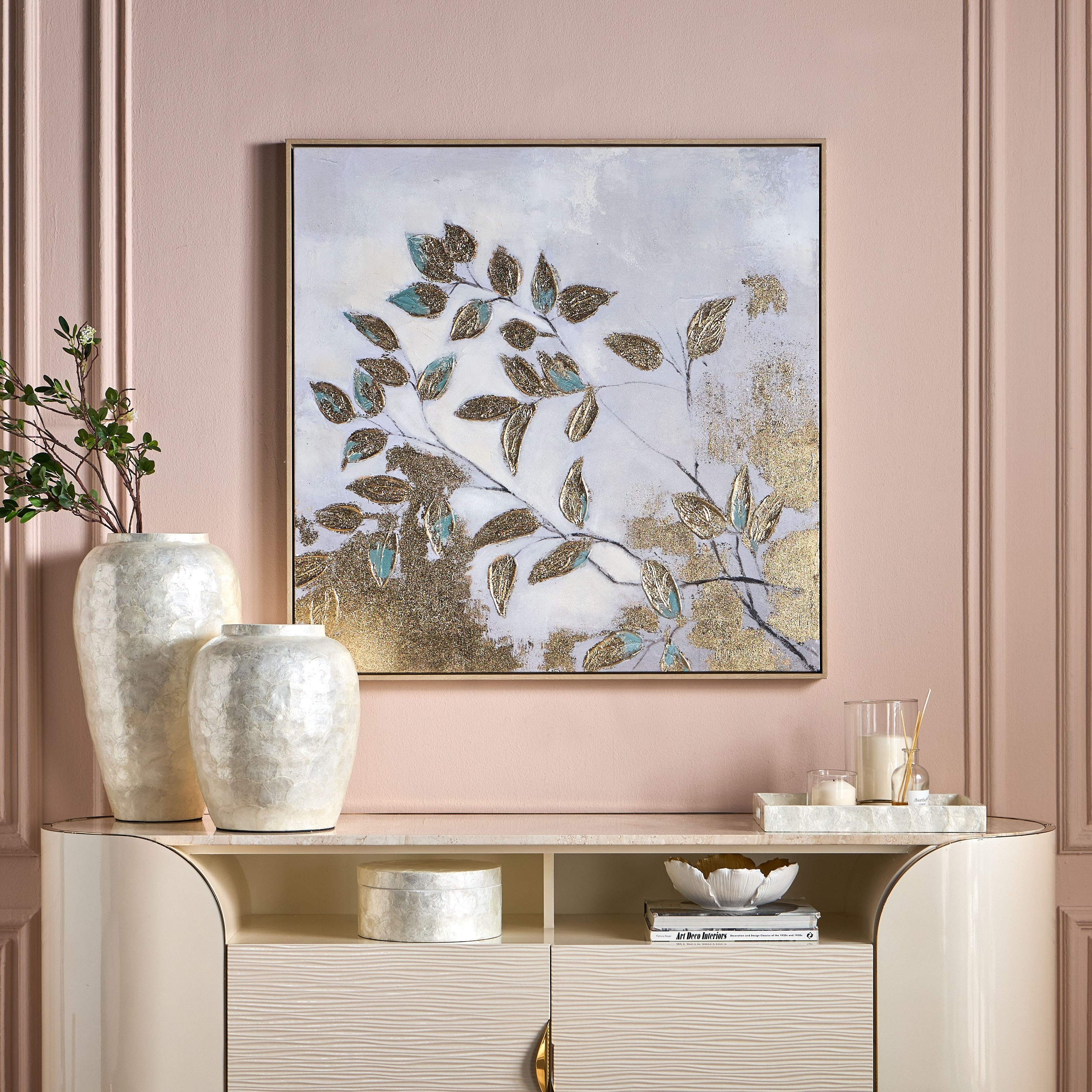 Gull Hand-Painted Framed Canvas Wall Art - 100x100 cm-household-walldecorandmirrors-wallart-image-3