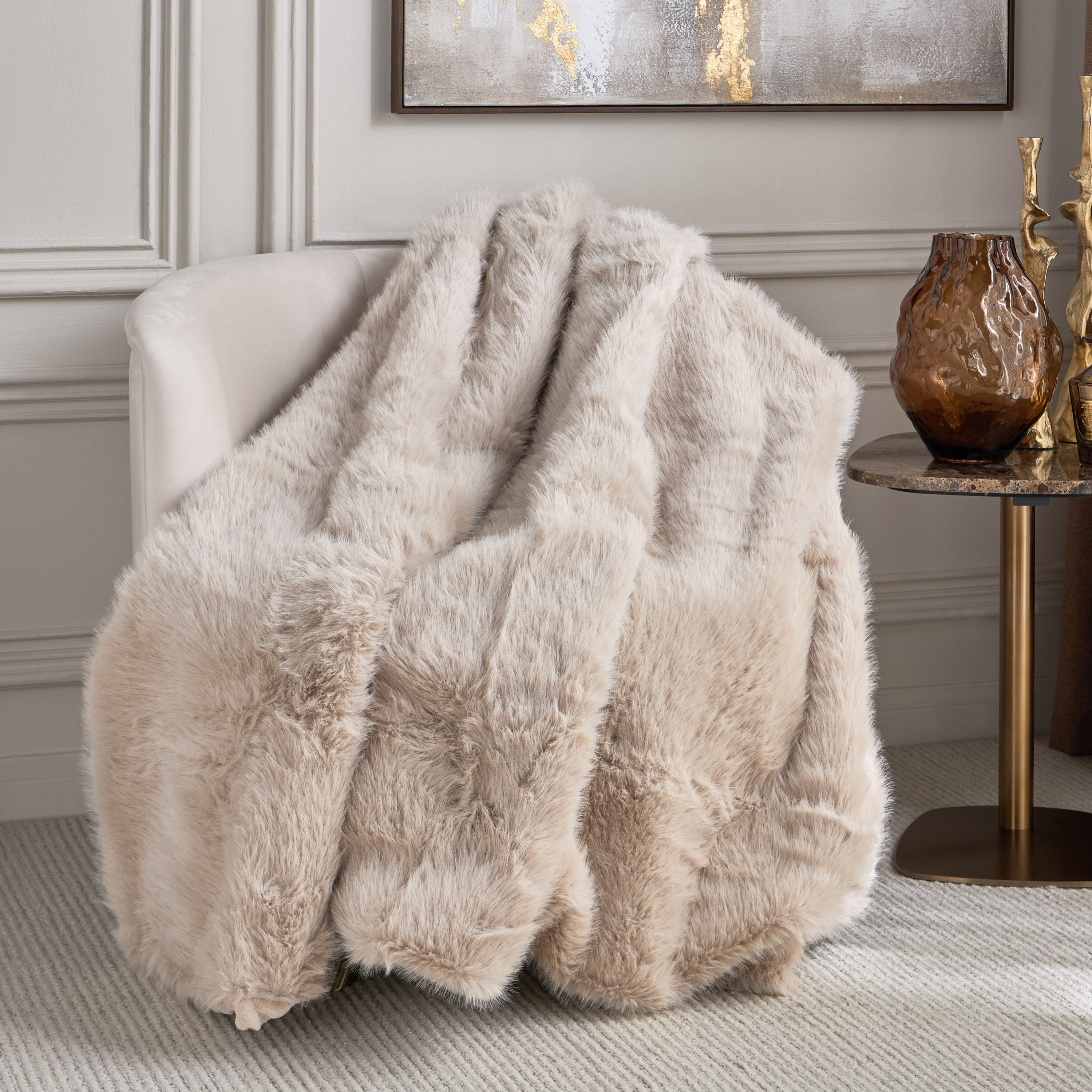 Josephine Fur Queen Blanket - 160x220 cm-household-cushionsandthrows-throwsandblankets-blankets-image-3