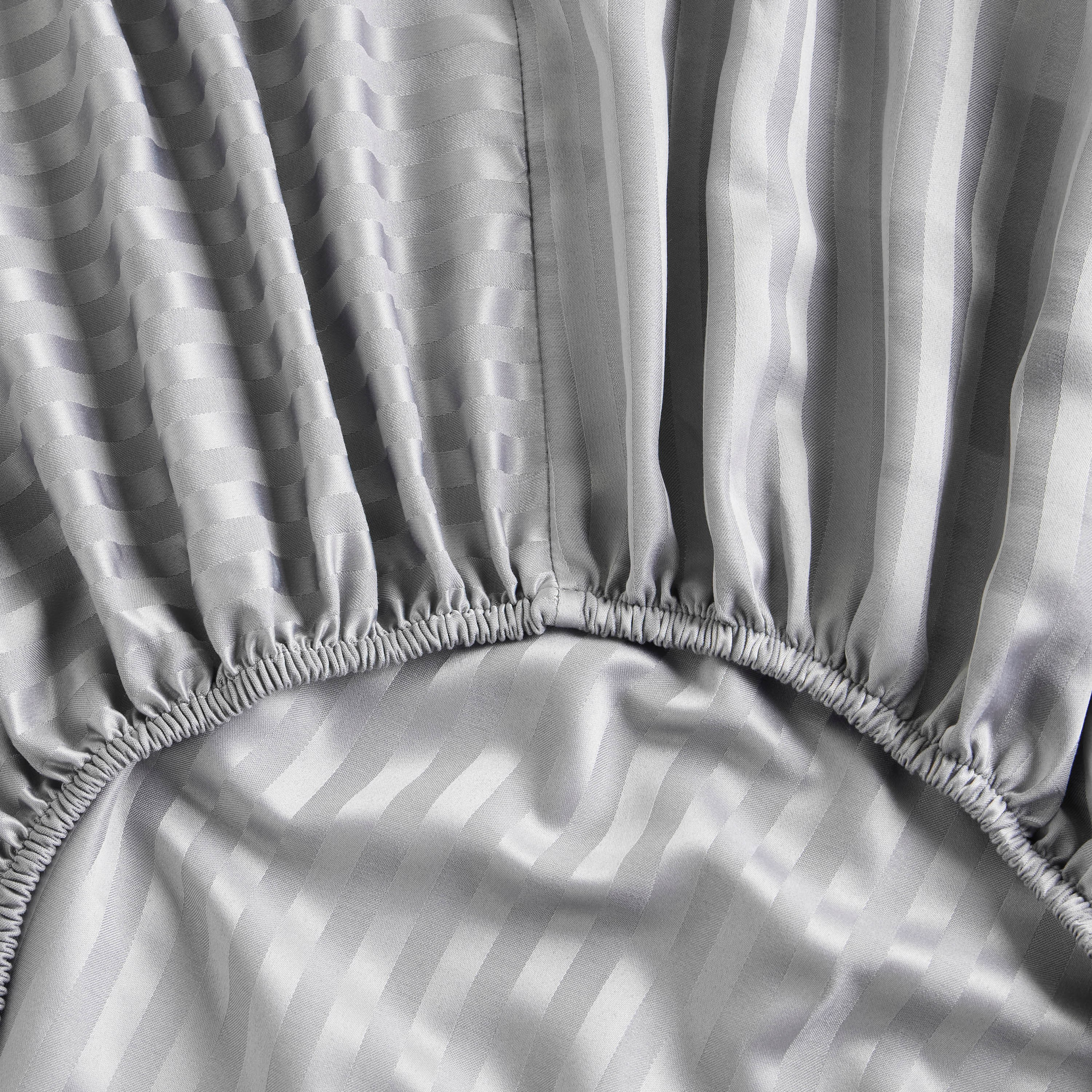 Hotel Stripe Full Fitted Sheet - 120x200 cm-household-bedding-sheetsandpillowcases-fittedsheets-image-2