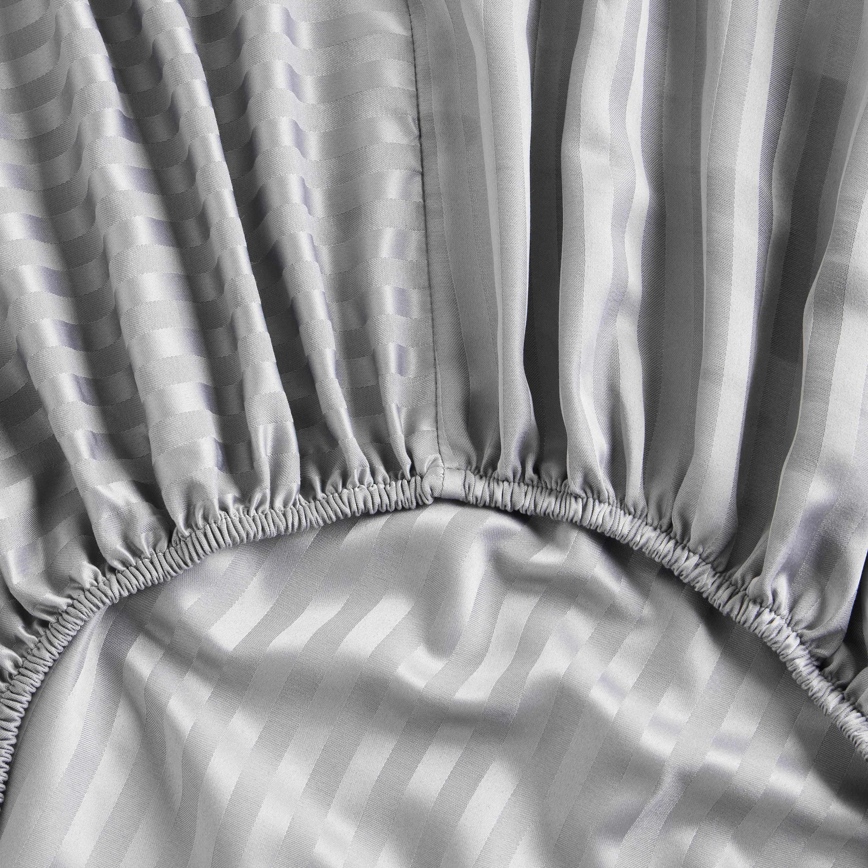Hotel Stripe King Fitted Sheet - 180x205 cm-household-bedding-sheetsandpillowcases-fittedsheets-image-2