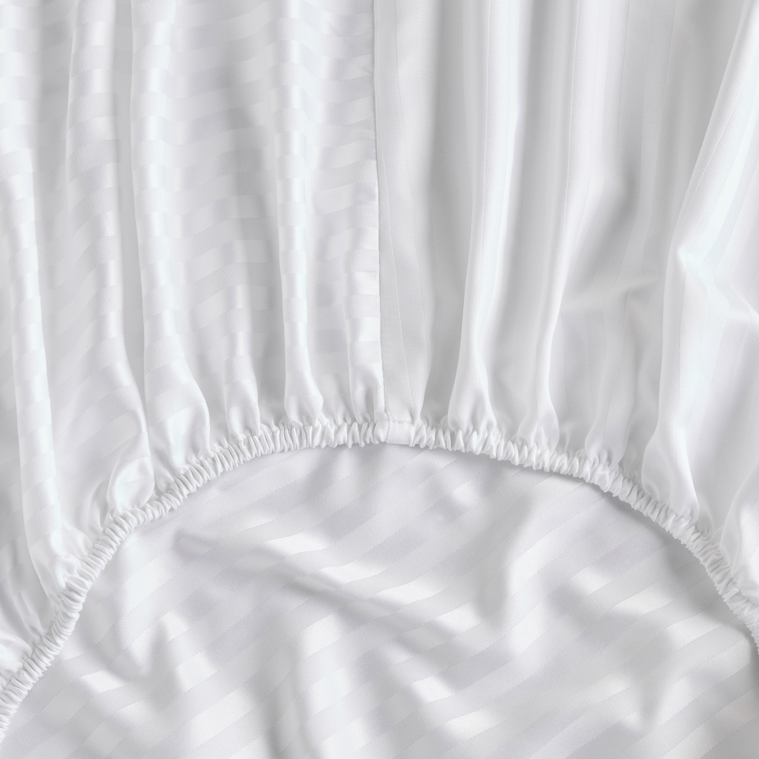 Hotel Stripe Super King Fitted Sheet - 200x205 cm-household-bedding-sheetsandpillowcases-fittedsheets-image-2