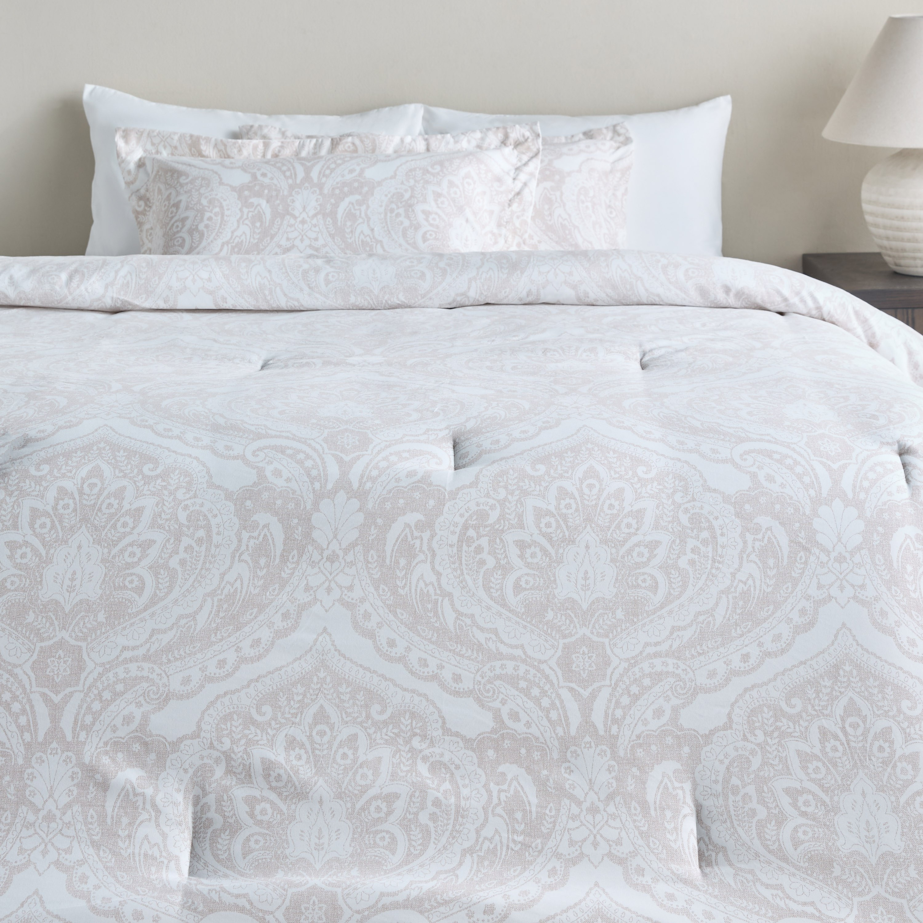 Paz Classical Printed 6-Piece Super King Comforter and Sheet Set - 260x240 cm-household-bedding-comfortersandbedspreads-bedinabag-image-2