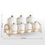 طقم علب 7 قطع مع حامل معدني - راقية-household-kitchen-foodstorage-pantryandstorage-image-1