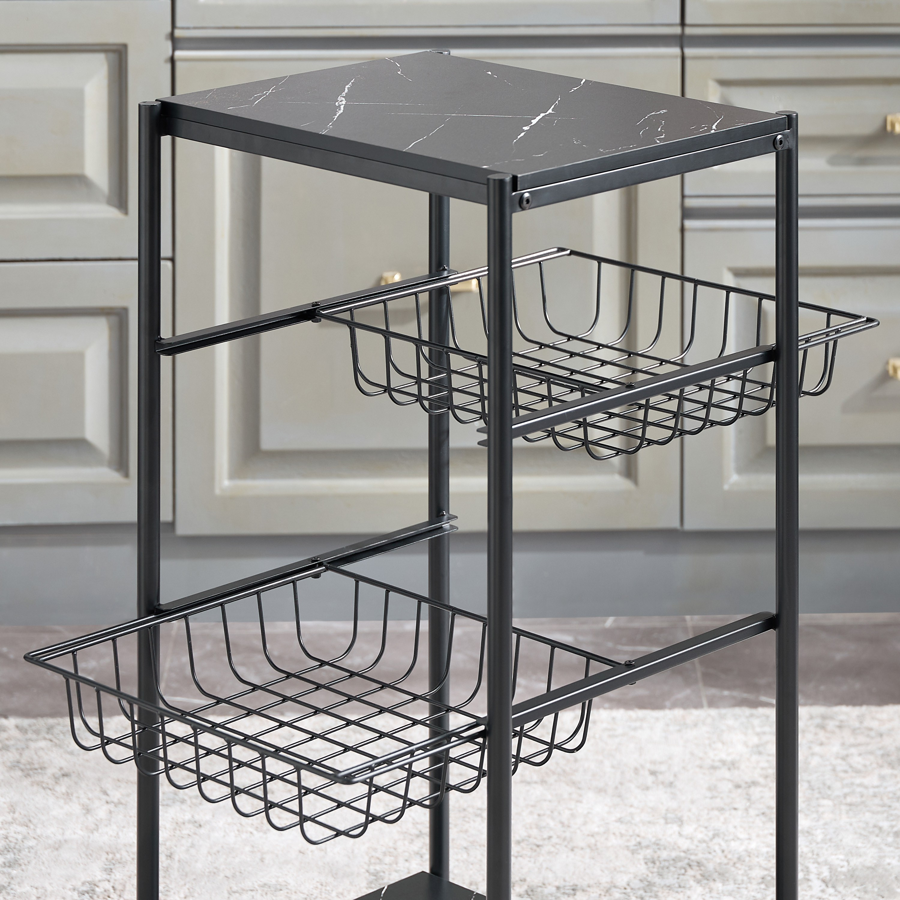 Marbello 4-Tier Kitchen Trolley-household-kitchen-kitchenorganising-kitchentrolleys-image-5