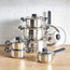 طقم أواني طهي ستانلس ستيل 14 قطعة - ترازيني-household-kitchen-cookware-cookwareandsets-image-6